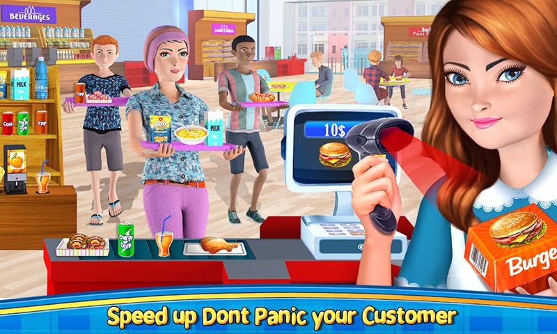 اسکرین شات 1 بازی High School Cafe Cashier Games