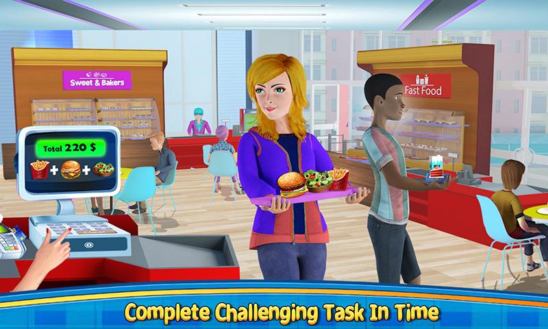 اسکرین شات 5 بازی High School Cafe Cashier Games
