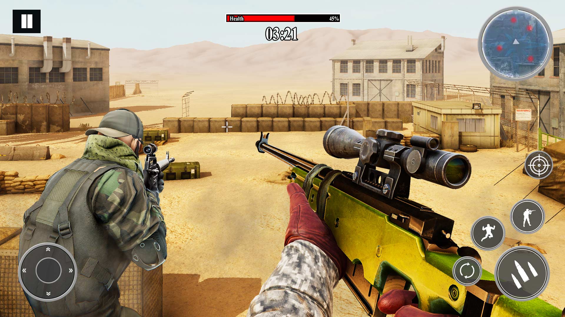 اسکرین شات 3 بازی Army Desert Sniper: FPS Games