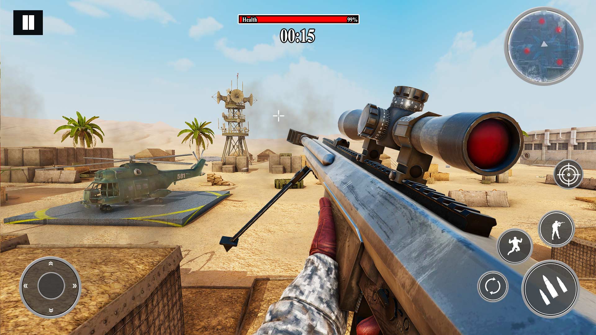 اسکرین شات 5 بازی Army Desert Sniper: FPS Games