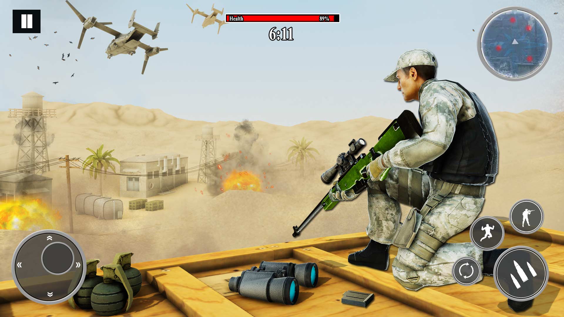 اسکرین شات 1 بازی Army Desert Sniper: FPS Games
