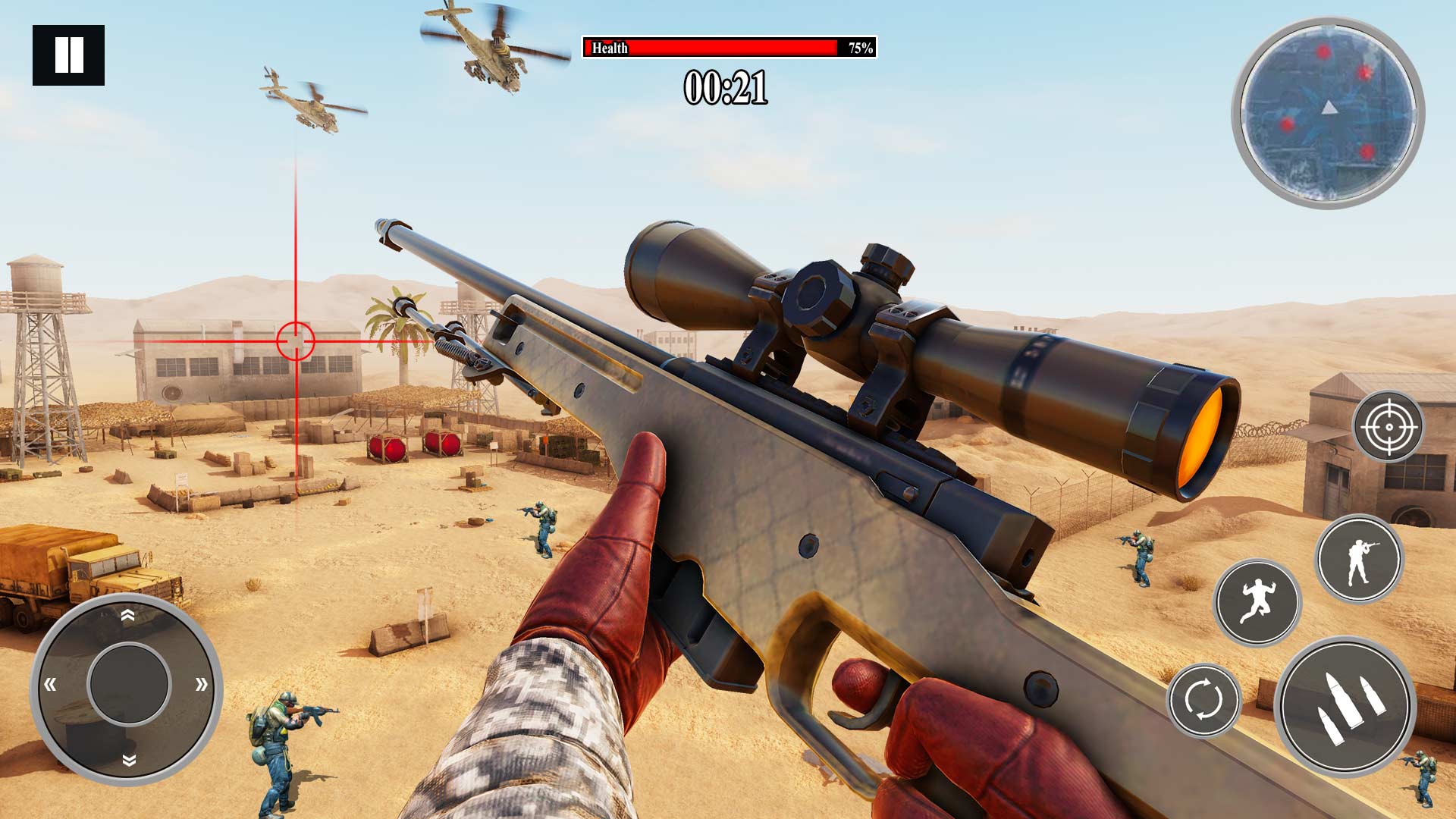اسکرین شات 2 بازی Army Desert Sniper: FPS Games