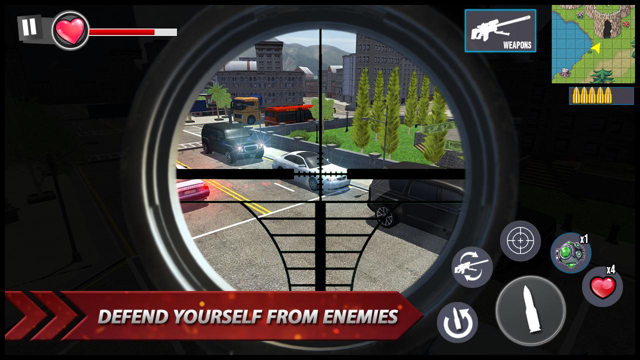 اسکرین شات 3 بازی Sniper 3D Strike Shooting Game
