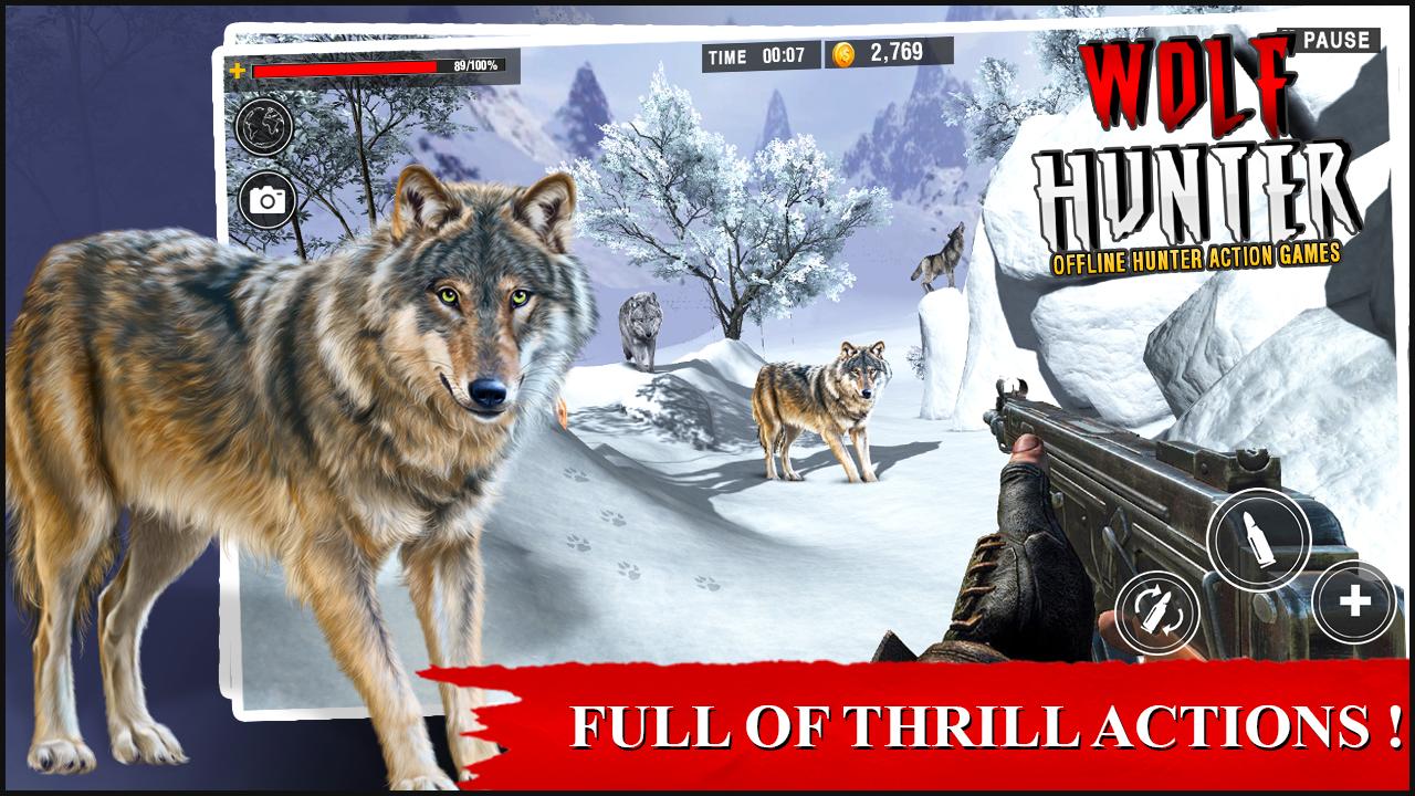 اسکرین شات 3 بازی Wolf Hunter: Wild Hunting Game