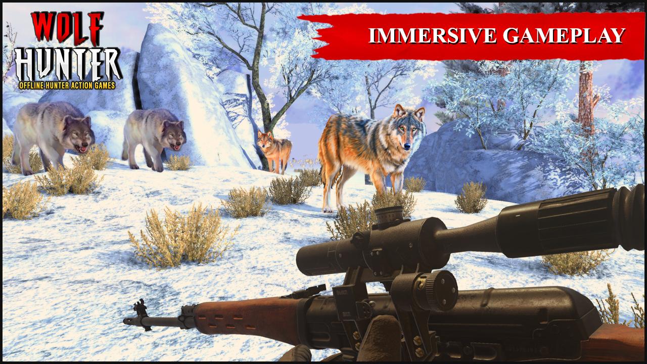اسکرین شات 4 بازی Wolf Hunter: Wild Hunting Game