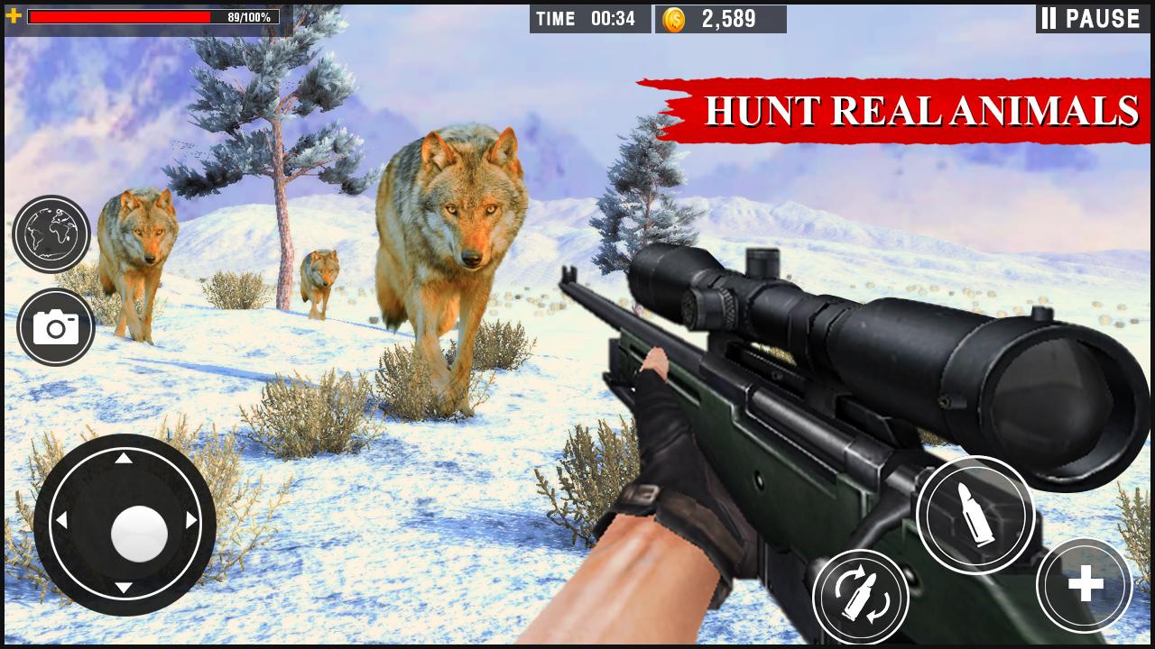 اسکرین شات 2 بازی Wolf Hunter: Wild Hunting Game