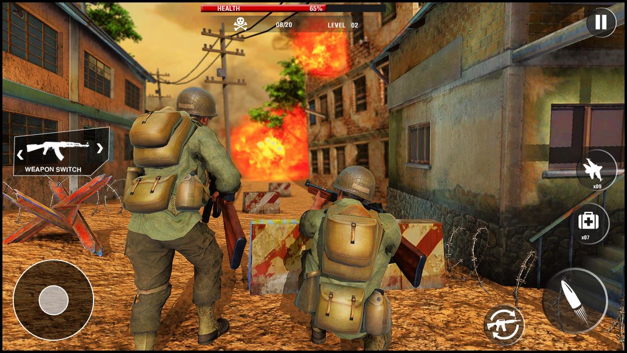 اسکرین شات 4 بازی World War Army: War Mission