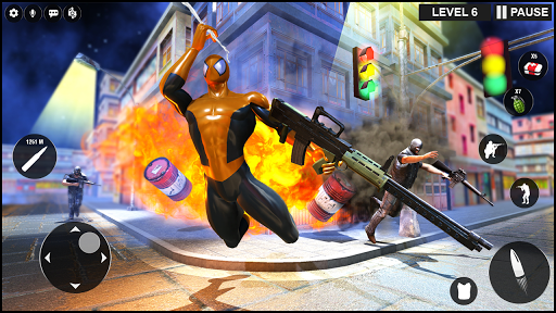 اسکرین شات بازی Strange Superhero Ninja Shooter: Gangster Vegas 8