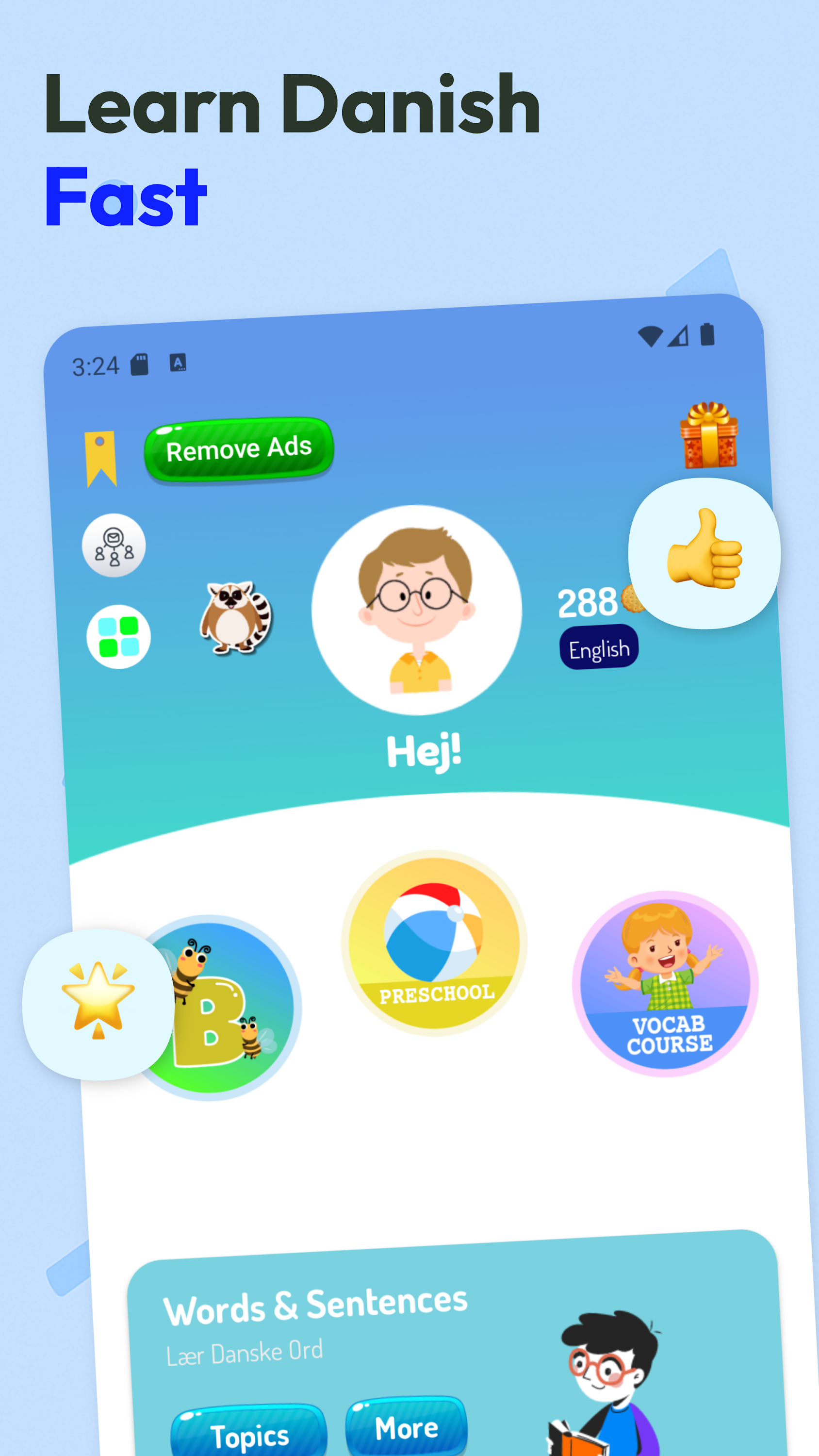 اسکرین شات 1 برنامه Learn Danish - Speak Danish