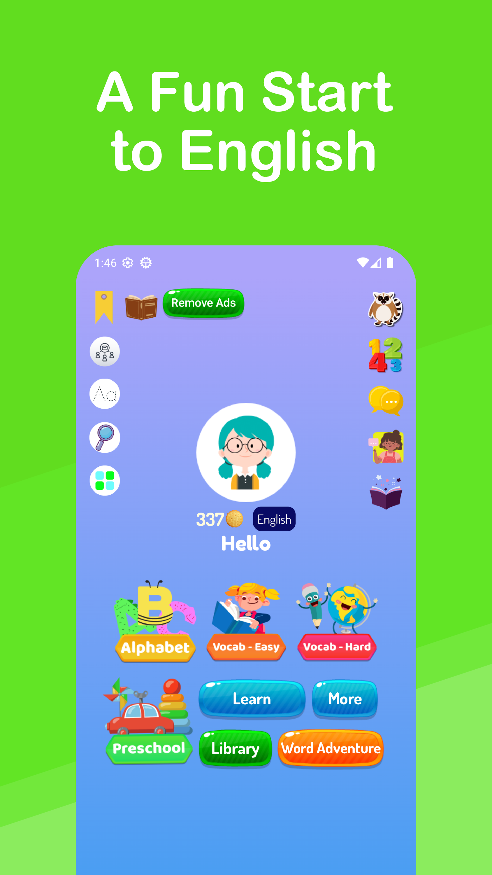 اسکرین شات 1 برنامه English for kids