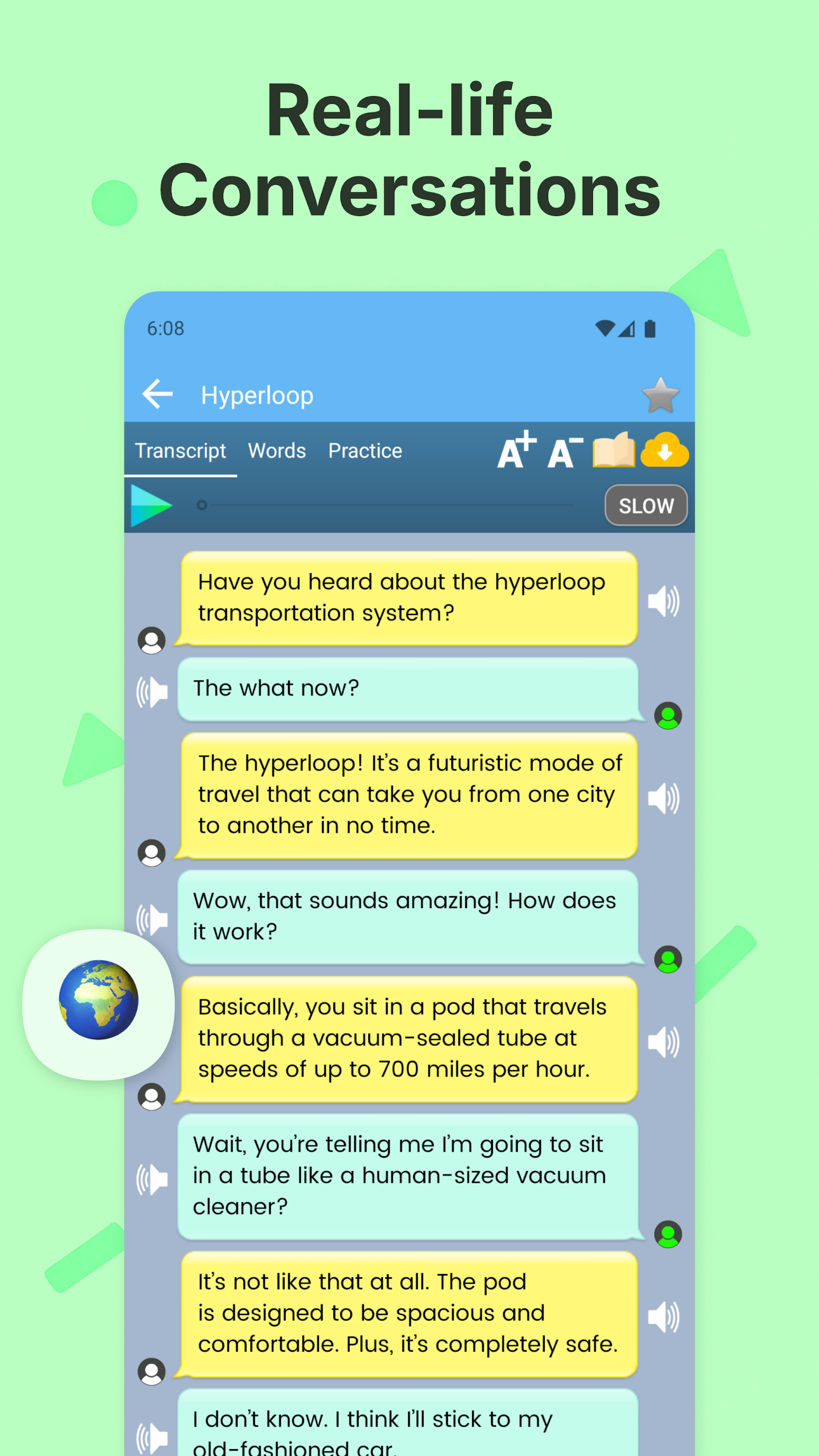اسکرین شات 3 برنامه English Listening and Speaking