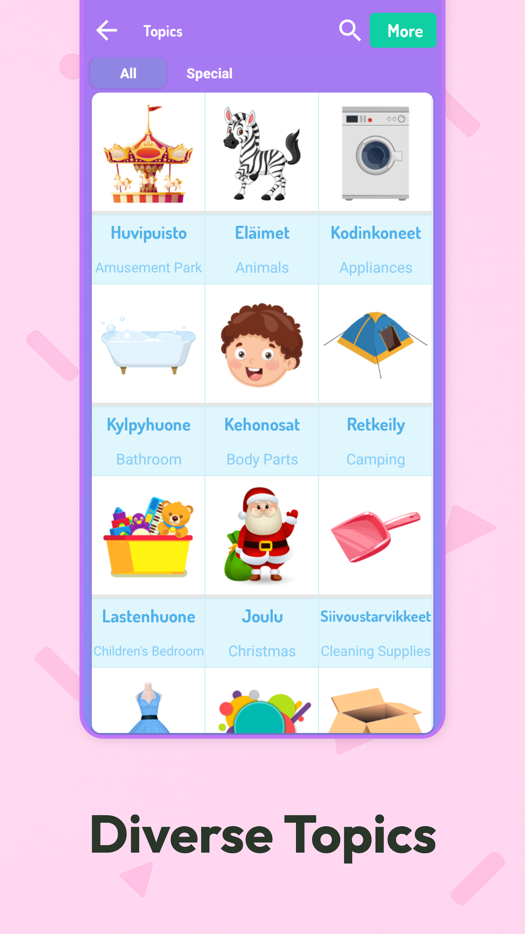 اسکرین شات 2 برنامه Learn Finnish For Beginners