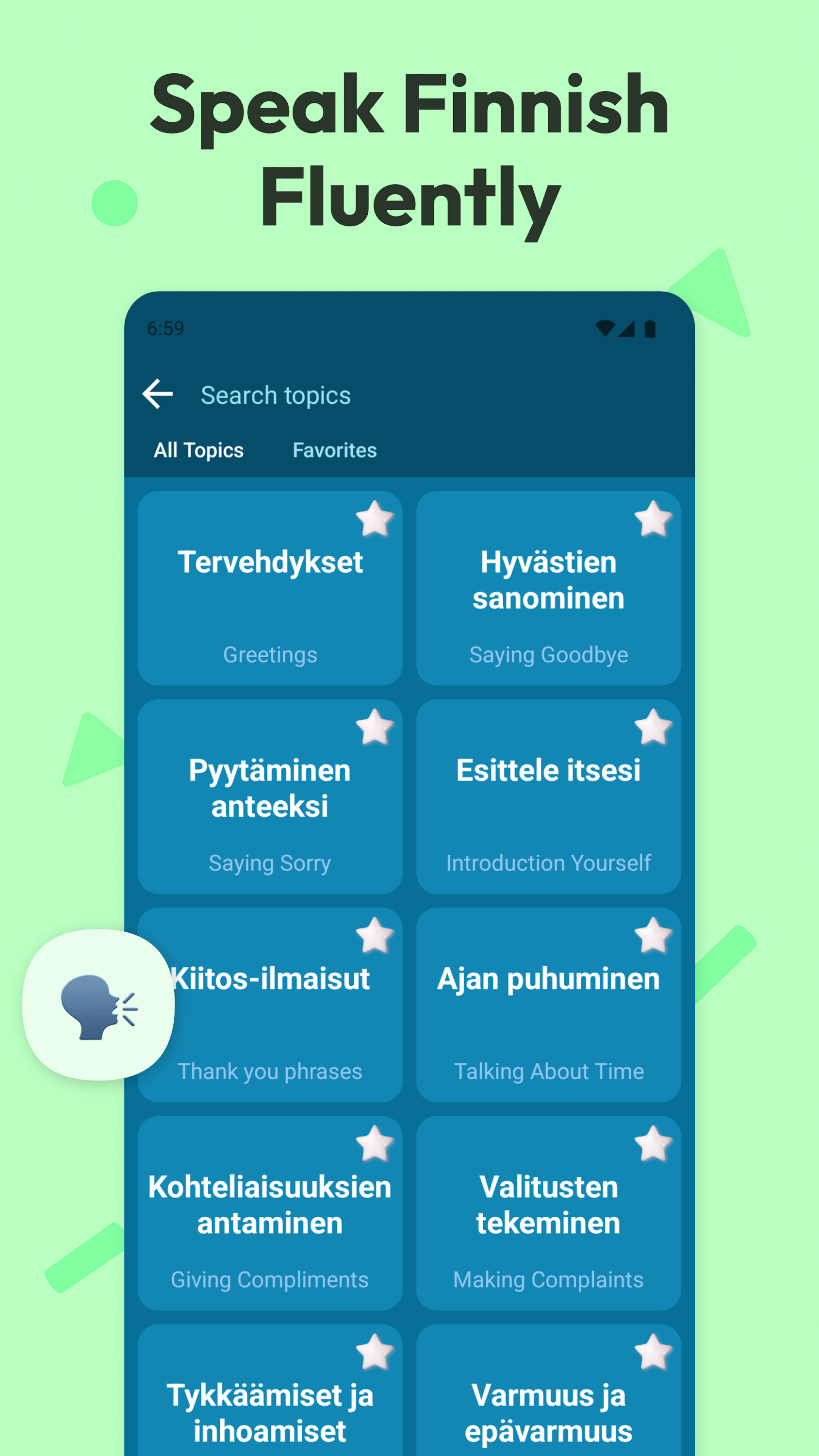 اسکرین شات 3 برنامه Learn Finnish For Beginners