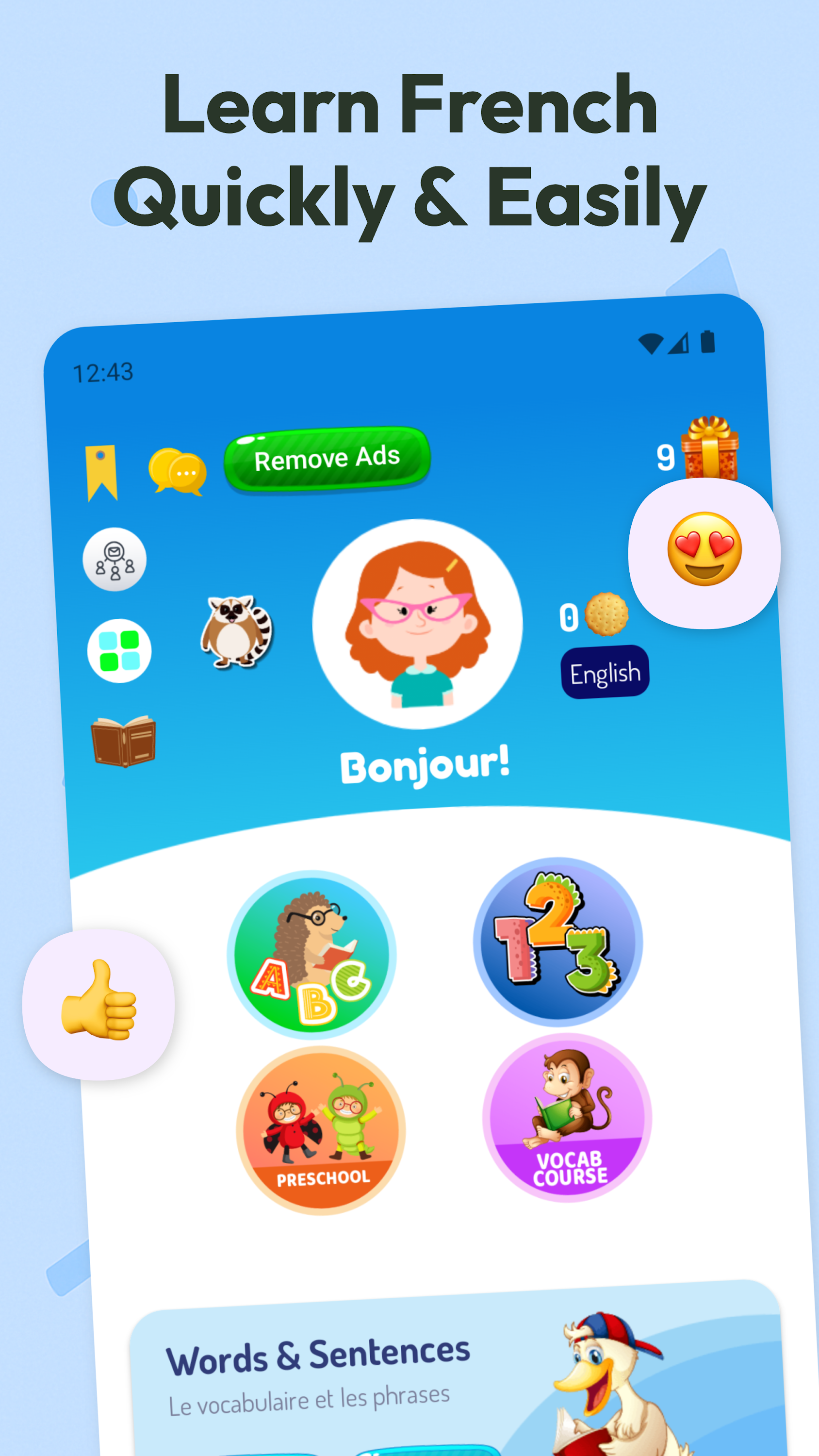 اسکرین شات 1 برنامه Learn French for Beginners