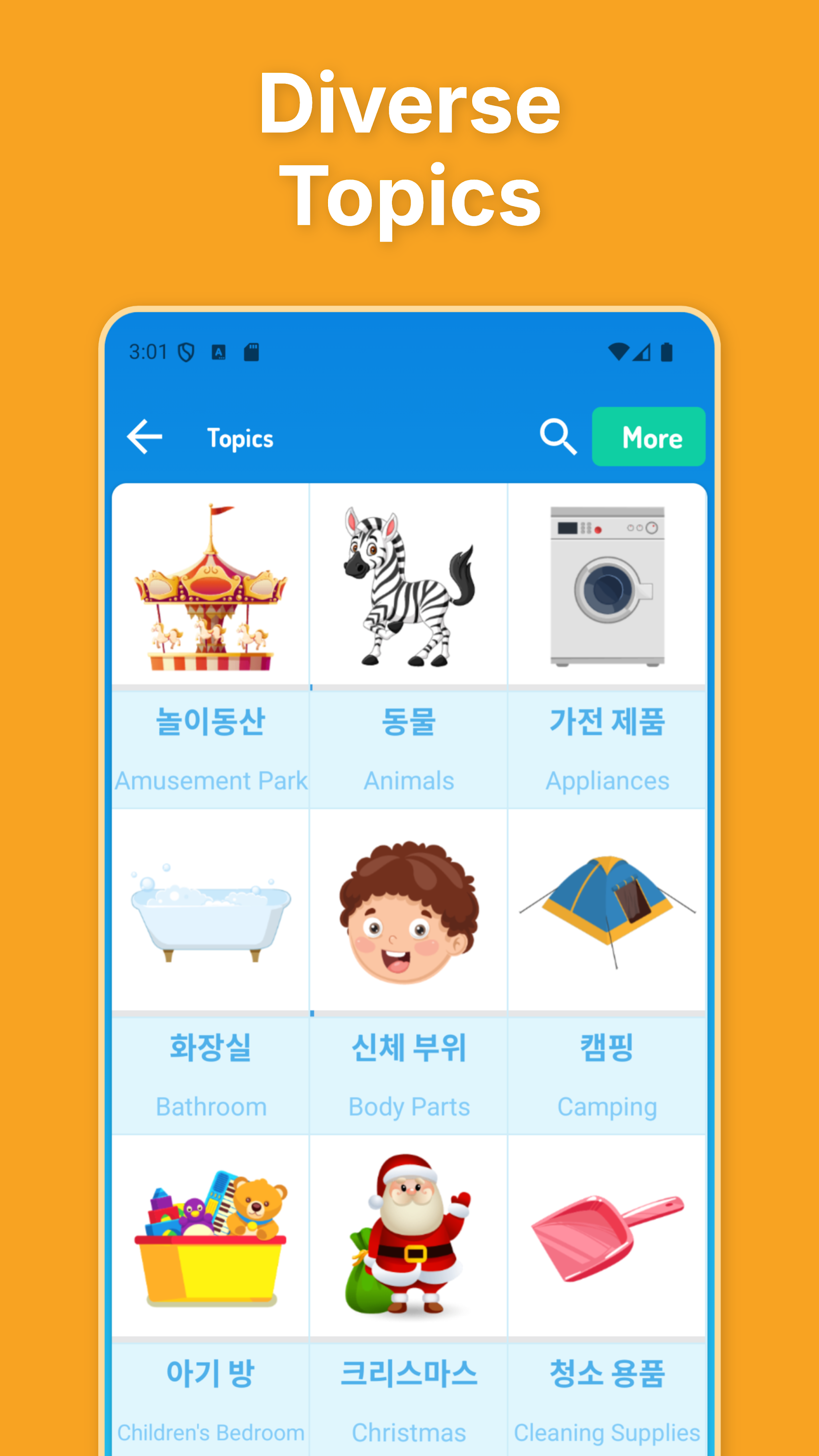 اسکرین شات 2 برنامه Learn Korean for Beginners