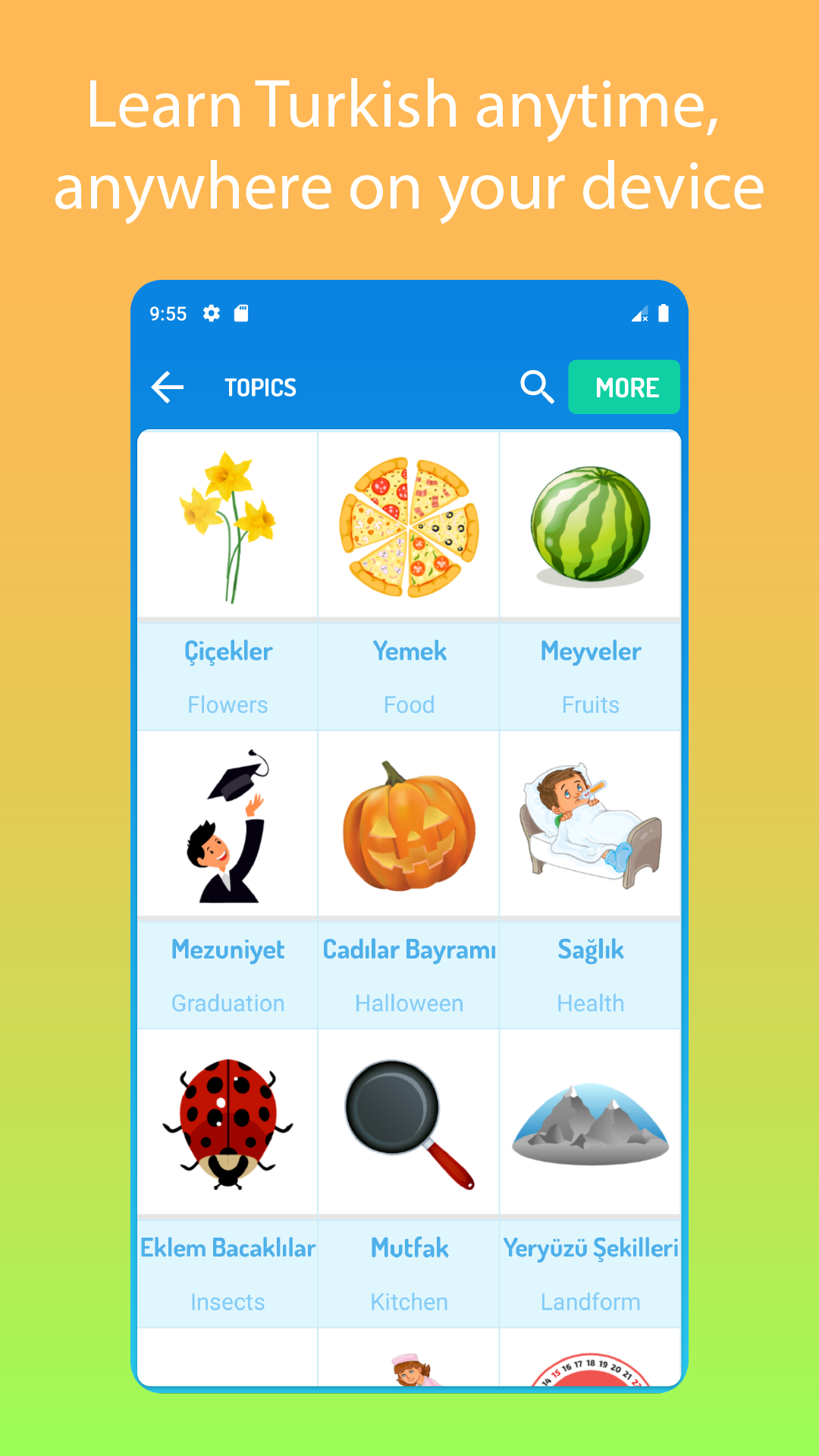 اسکرین شات 1 برنامه Learn Turkish For Beginners