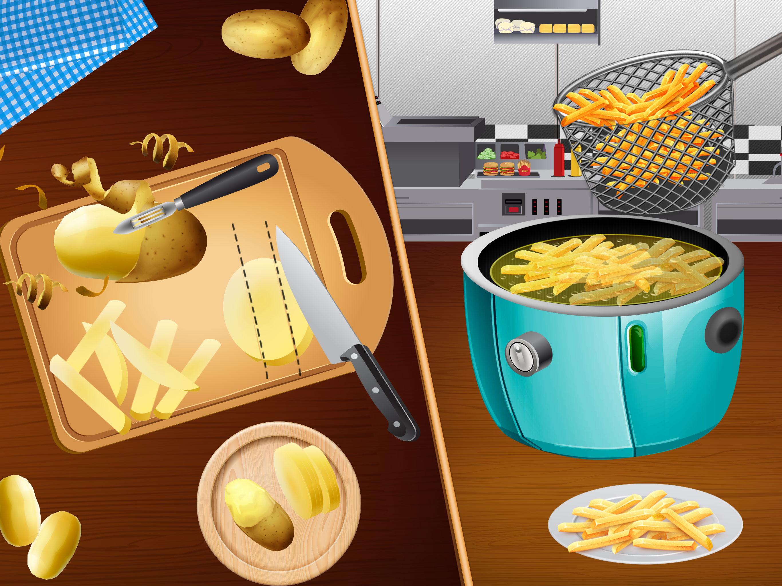 اسکرین شات 3 بازی Fast Food Maker Kitchen