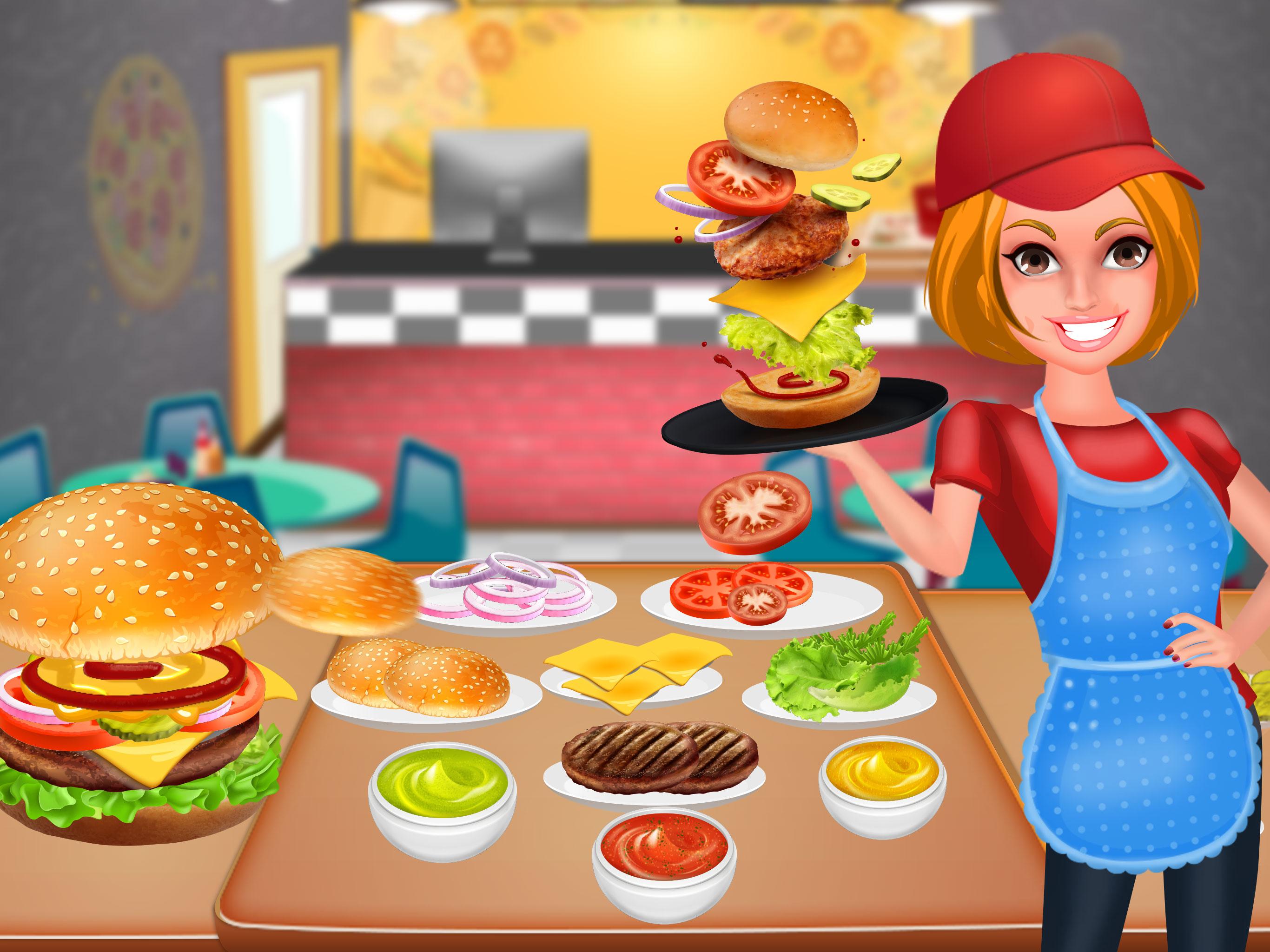 اسکرین شات 4 بازی Fast Food Maker Kitchen