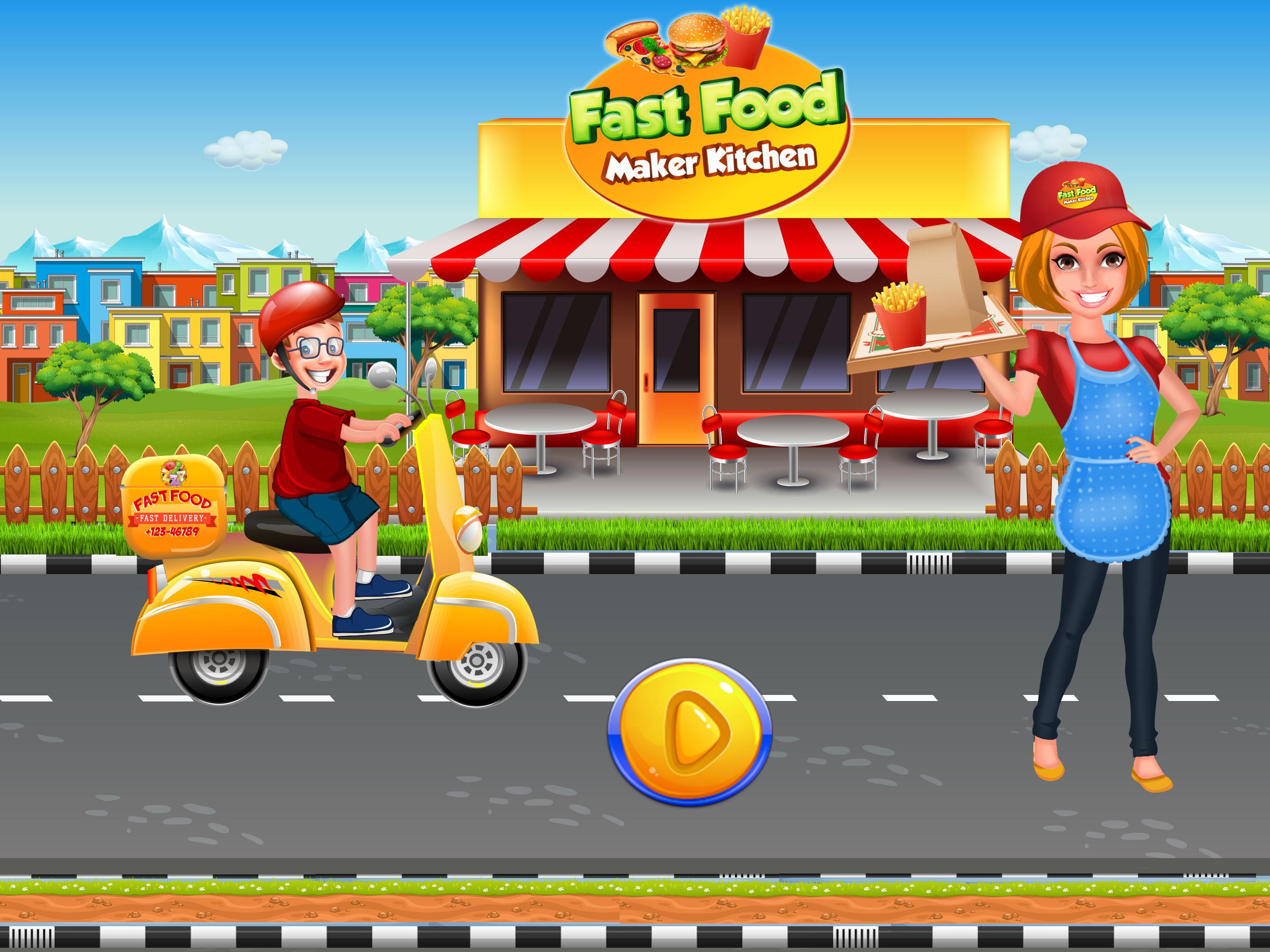 اسکرین شات 5 بازی Fast Food Maker Kitchen
