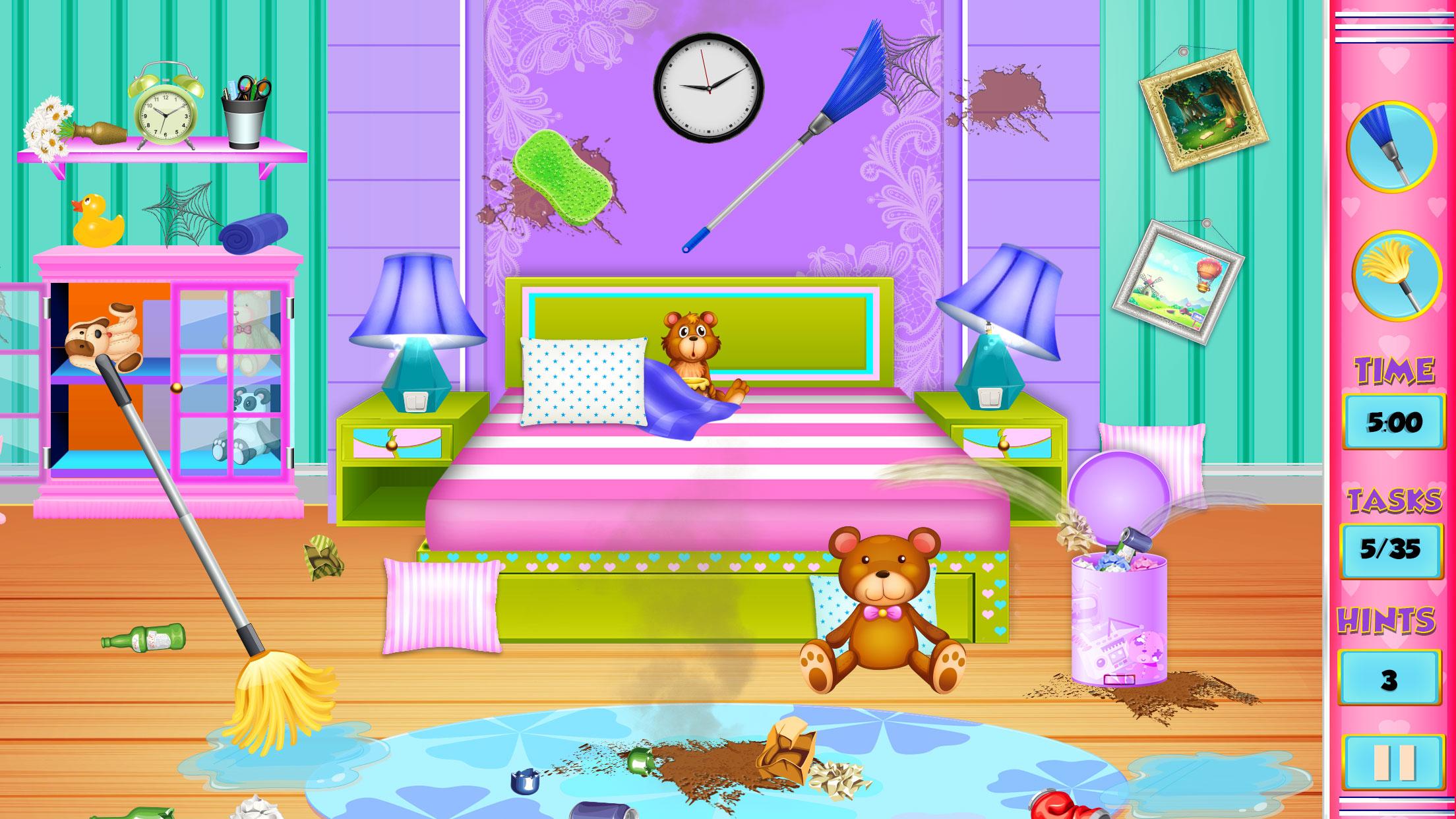 اسکرین شات 2 بازی My Family Mansion Cleaning