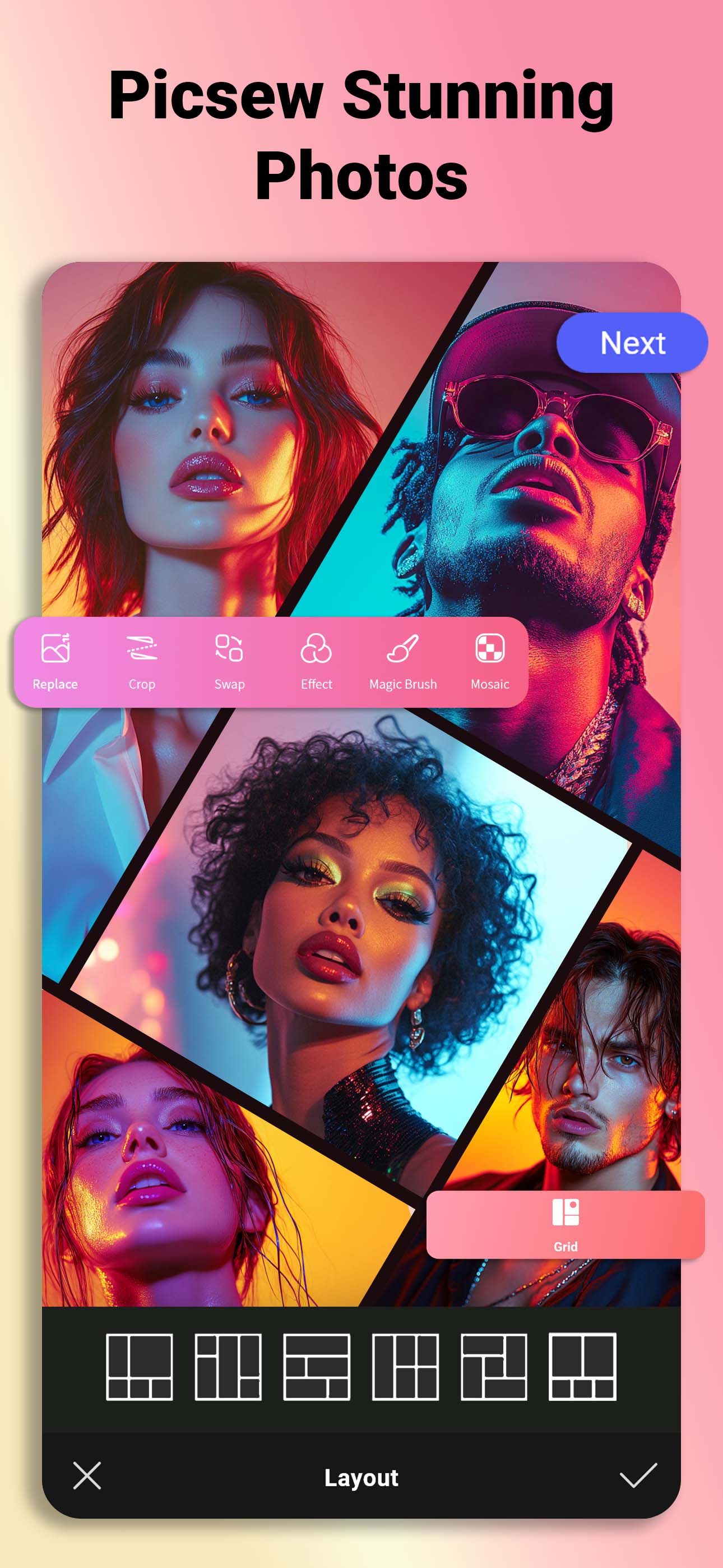 اسکرین شات 2 برنامه Collage Maker Photo Editor PIP
