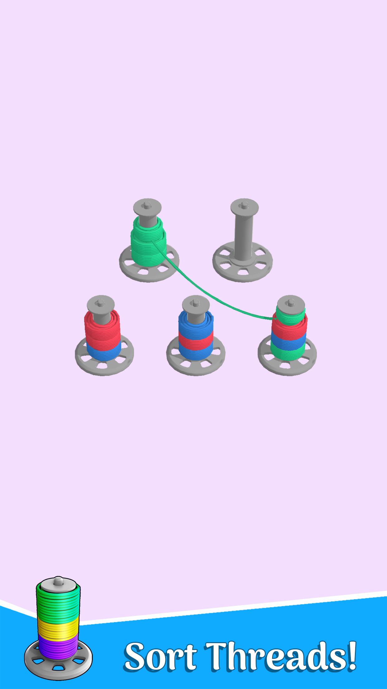 اسکرین شات 2 بازی Puzzle Thread: Color Sort
