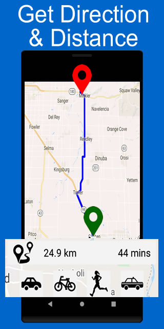 اسکرین شات 1 برنامه GPS Map Navigation Route Find