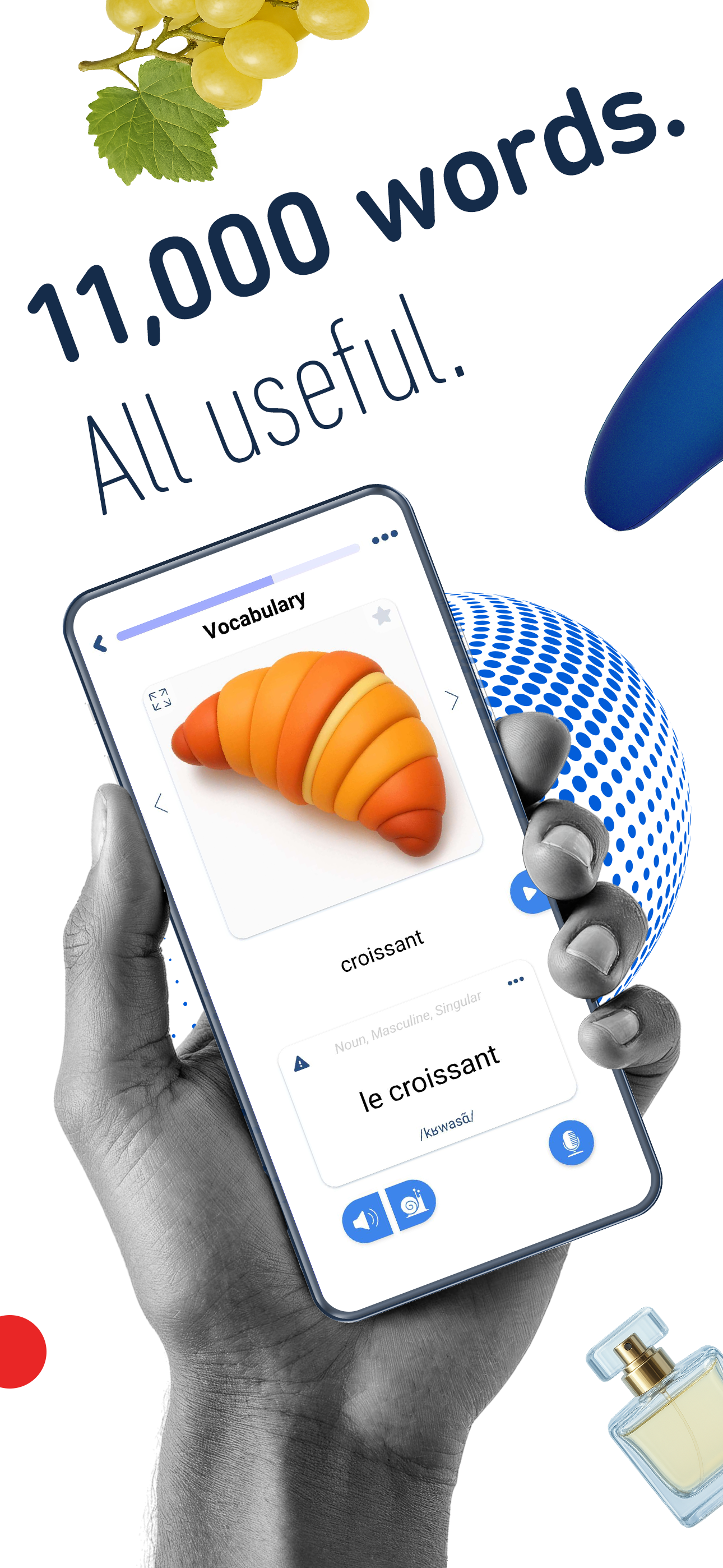 اسکرین شات 3 برنامه Learn French - 11,000 Words