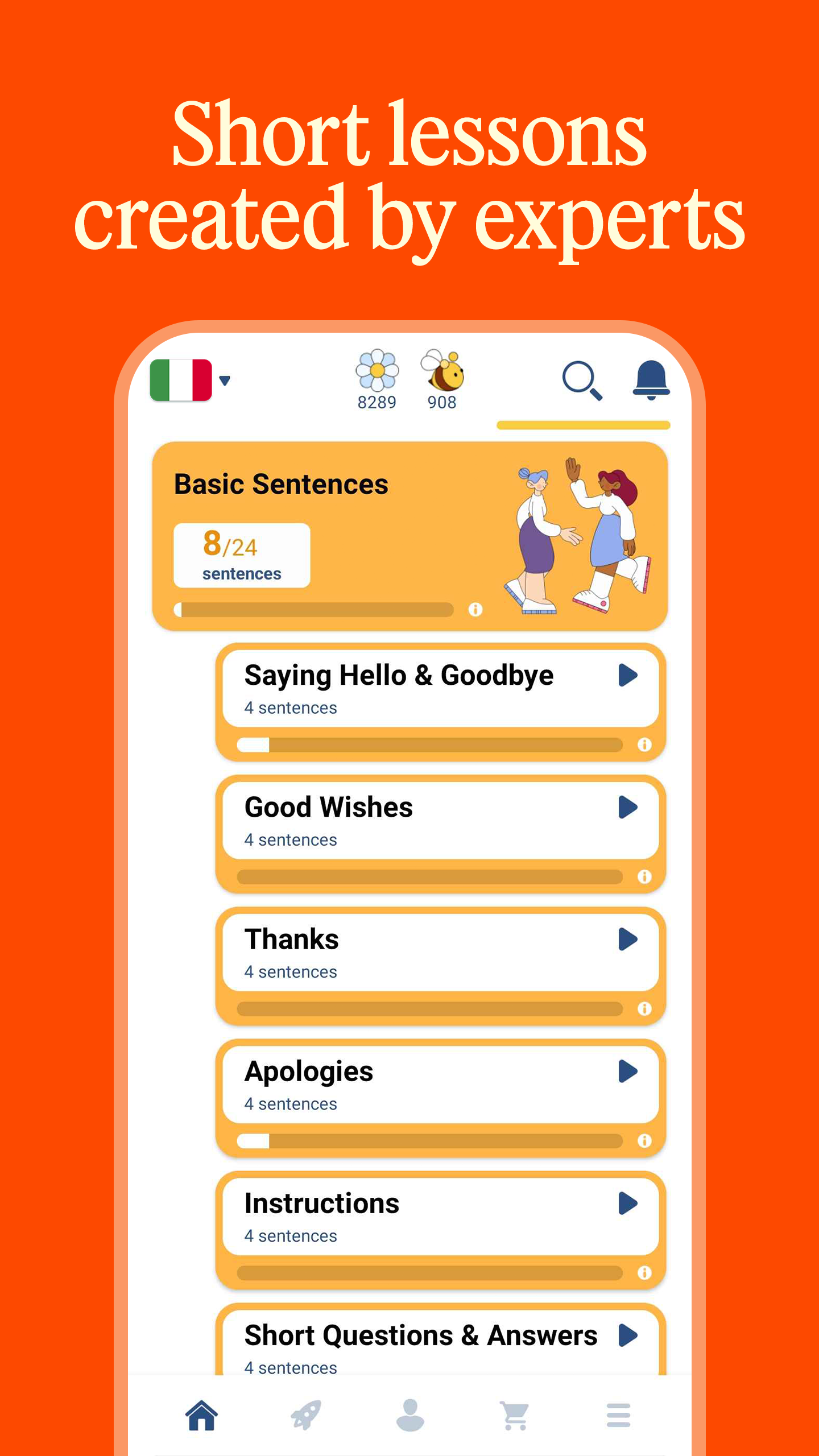 اسکرین شات 3 برنامه Learn Italian - 11,000 Words