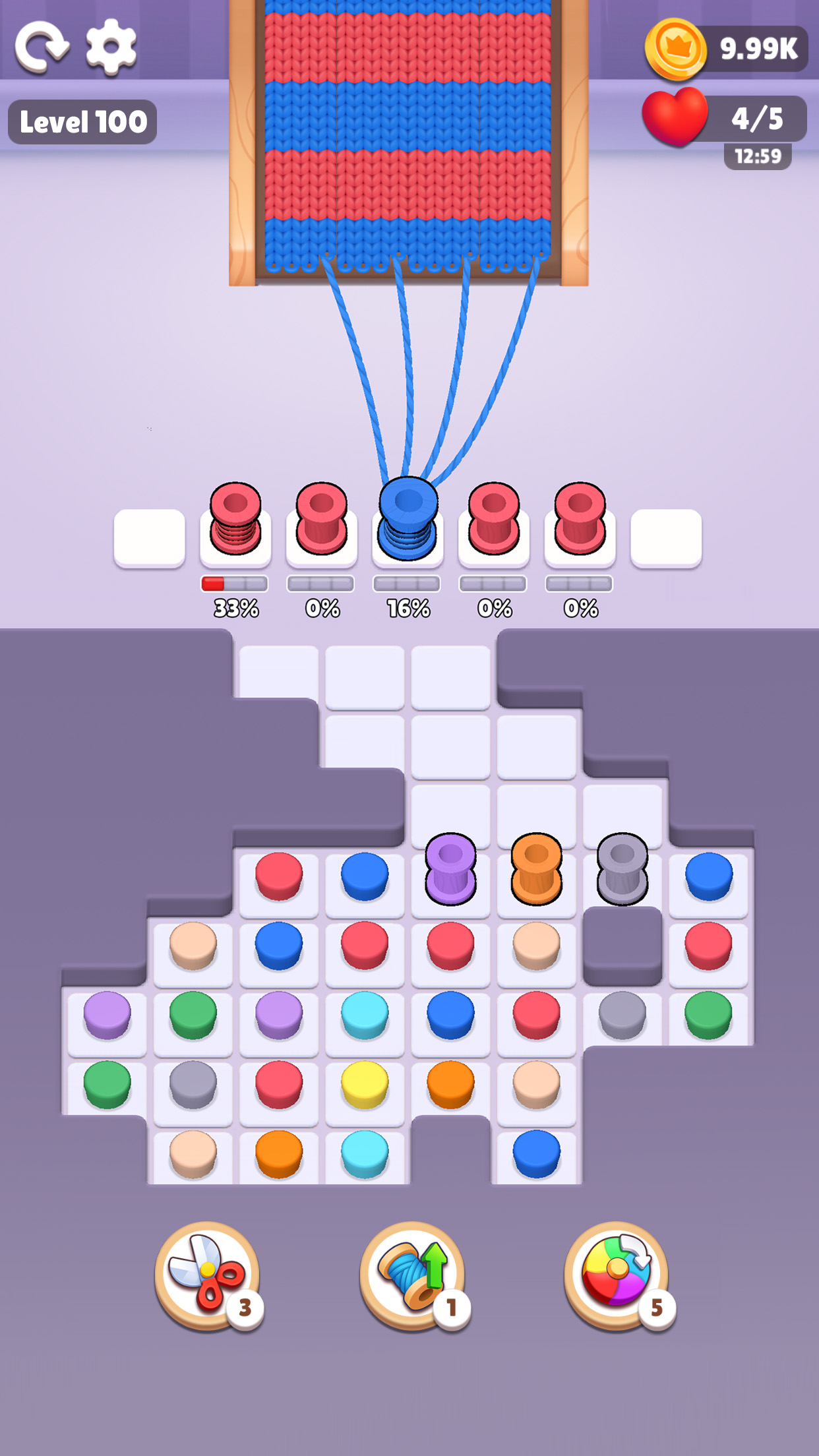 اسکرین شات 3 بازی Color Knitzy