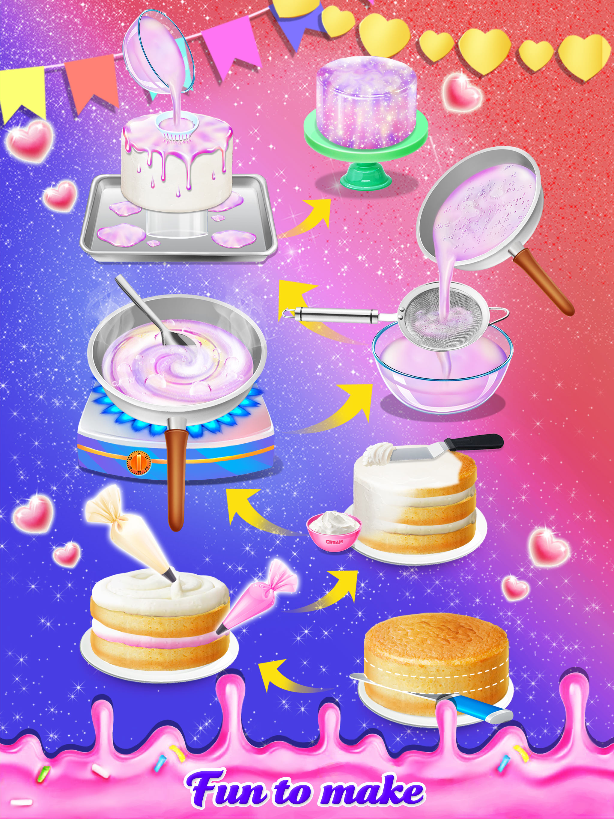 اسکرین شات 2 بازی Mirror Cake - Sweet Desserts
