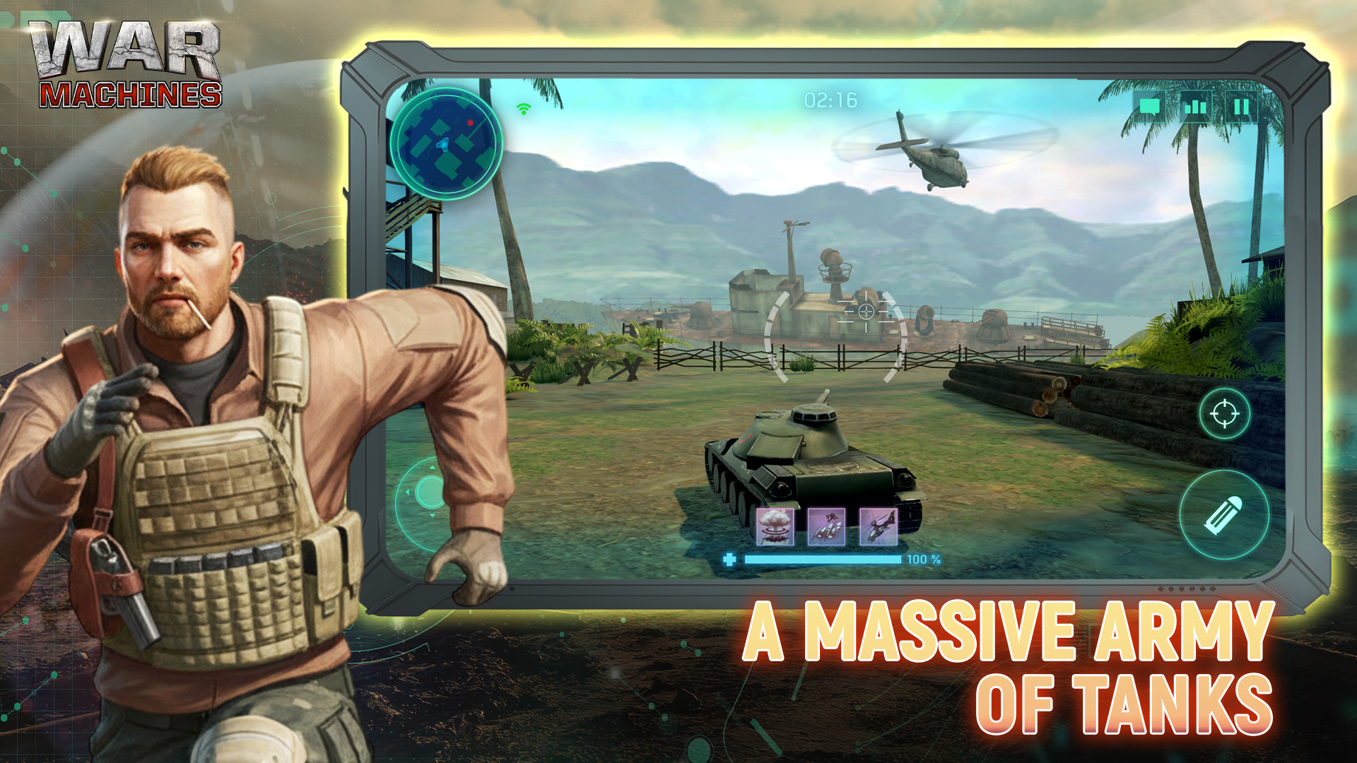 اسکرین شات 1 بازی War Machines:Tanks Battle Game