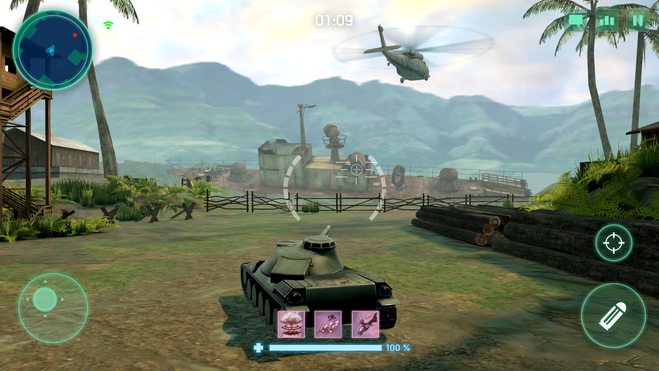 اسکرین شات 1 بازی War Machines：Tanks Battle Game