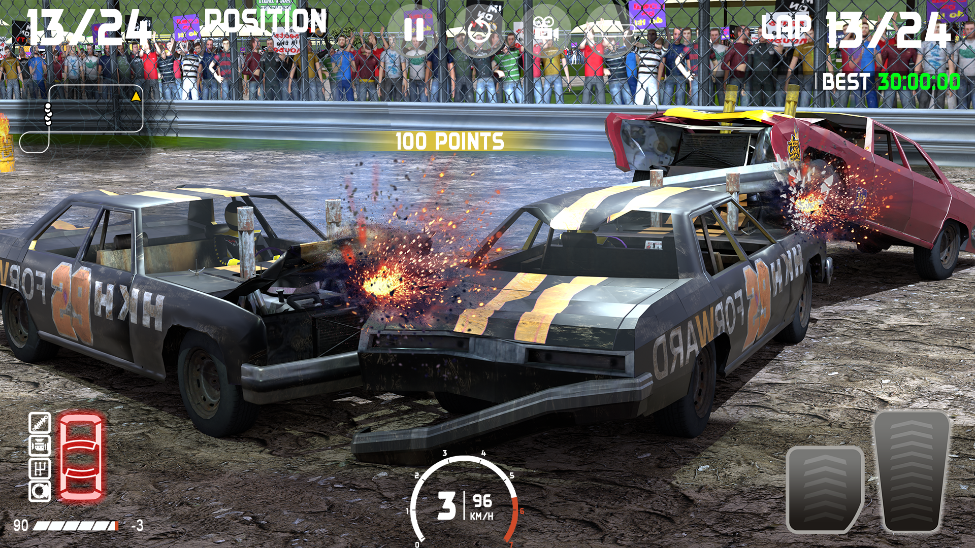 اسکرین شات 1 بازی Demolition Derby: Car Games