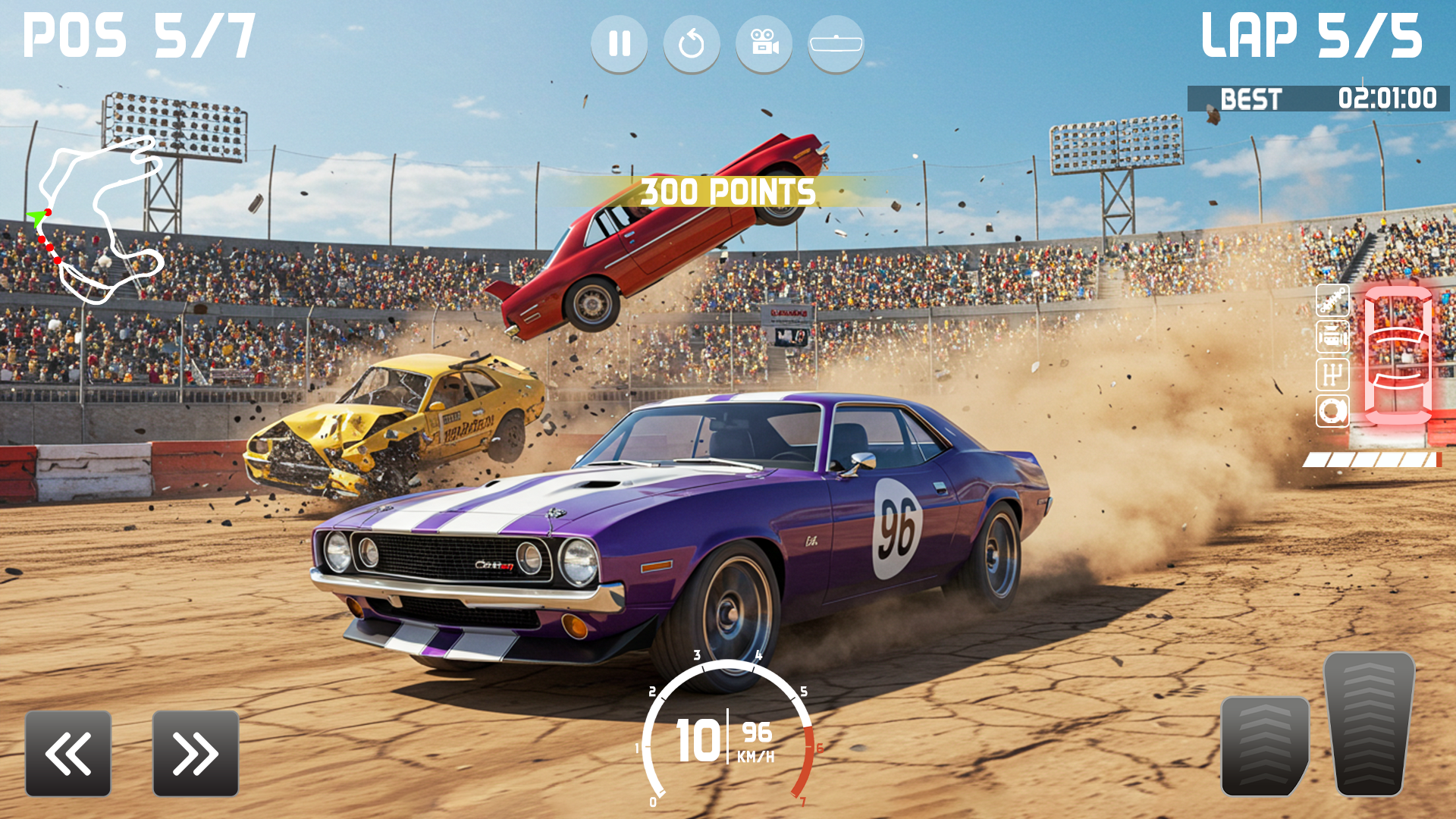 اسکرین شات 4 بازی Demolition Derby: Car Games