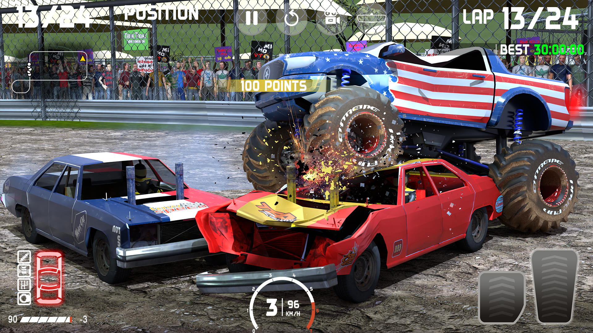 اسکرین شات 3 بازی Demolition Derby: Car Games