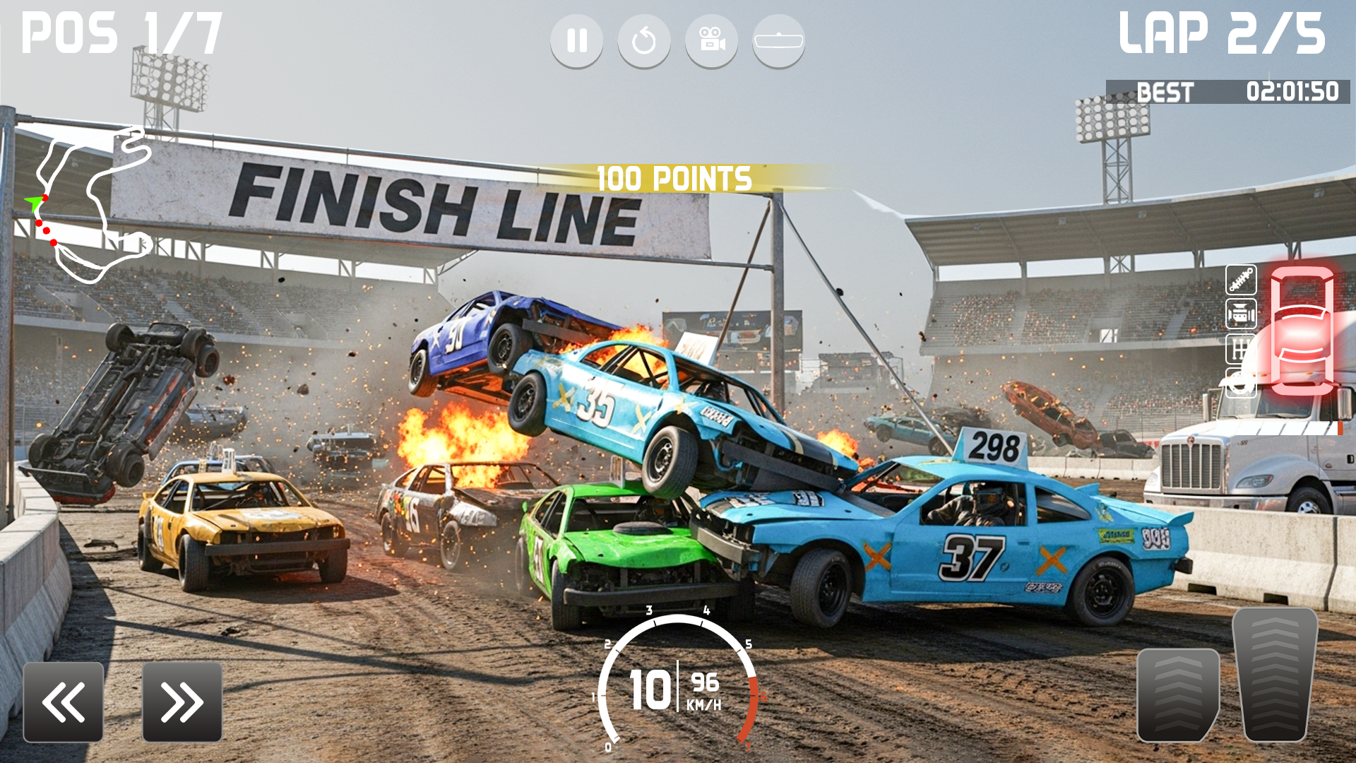 اسکرین شات 5 بازی Demolition Derby: Car Games