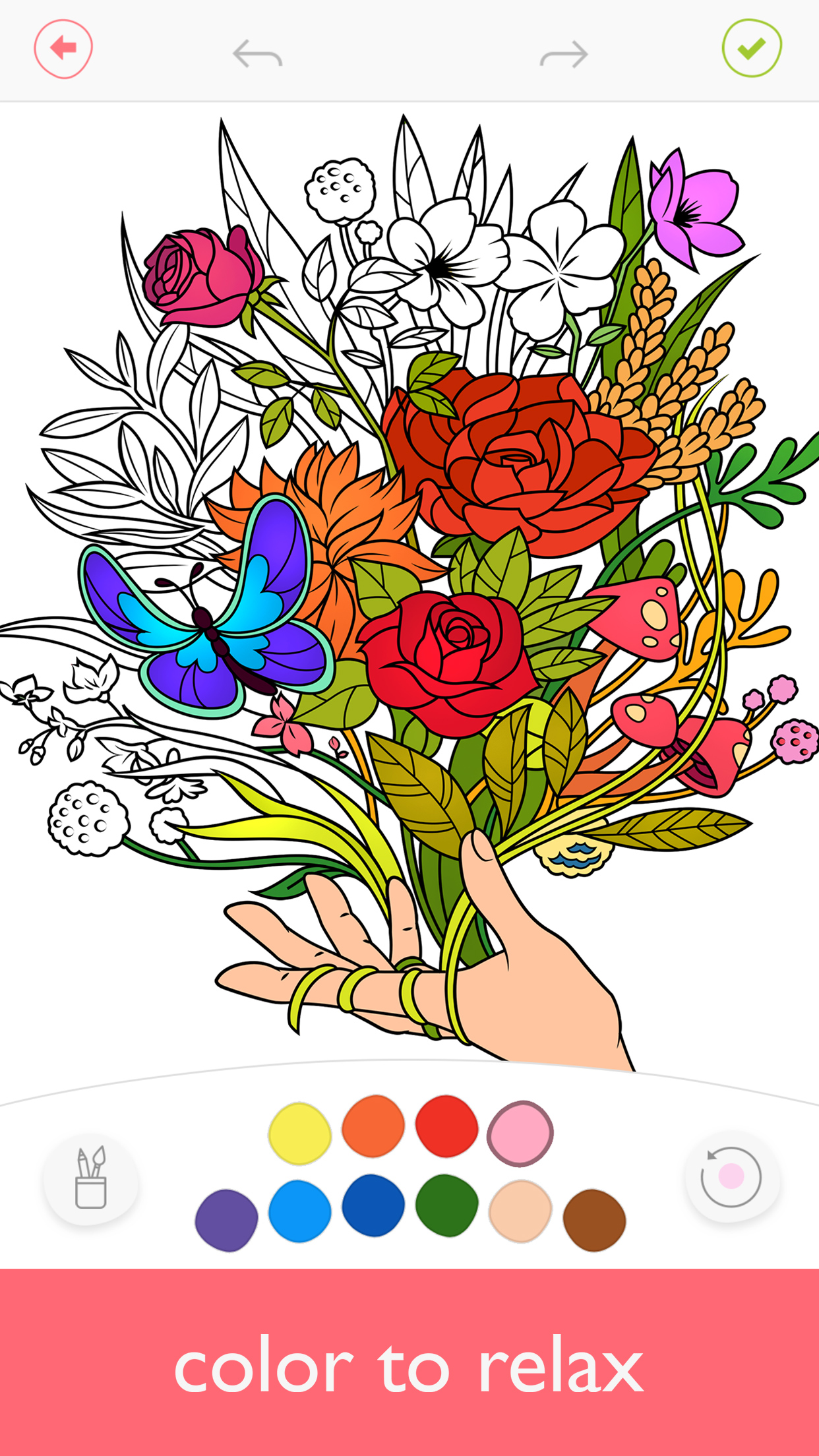 اسکرین شات 1 برنامه Colorfy: Coloring Book Games