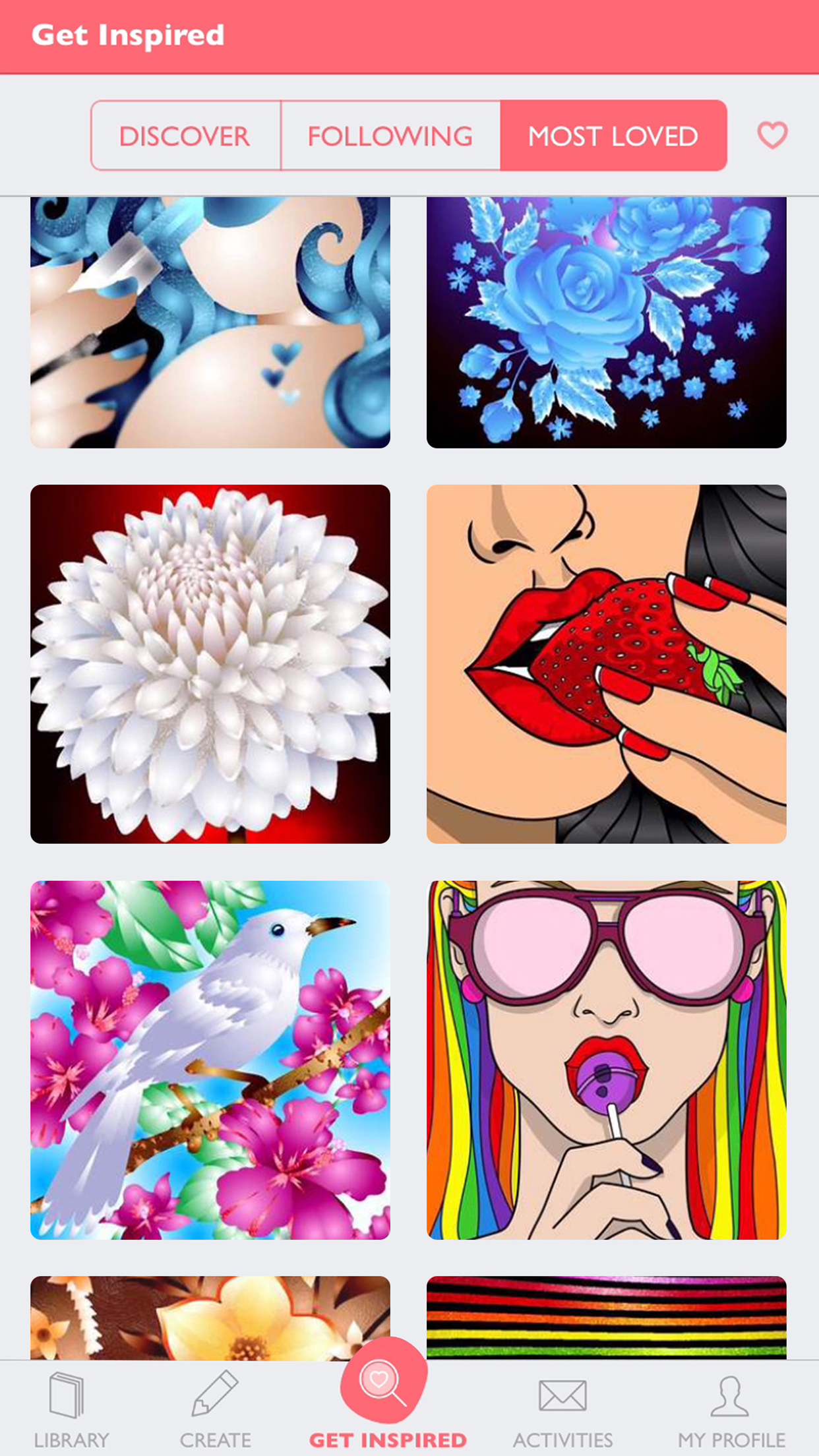 اسکرین شات 3 برنامه Colorfy: Coloring Book Games