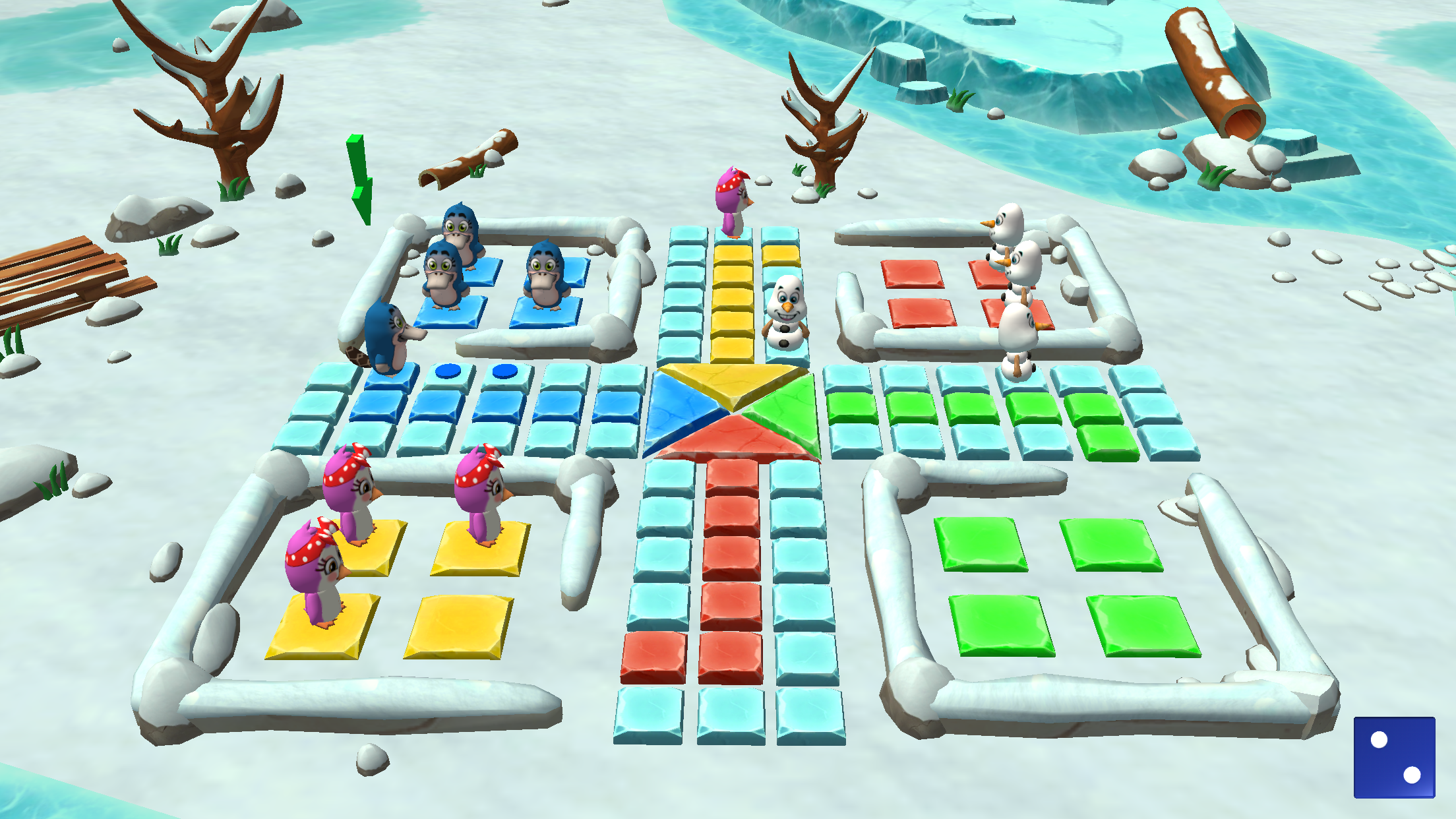 اسکرین شات 3 بازی Ludo 3D Multiplayer