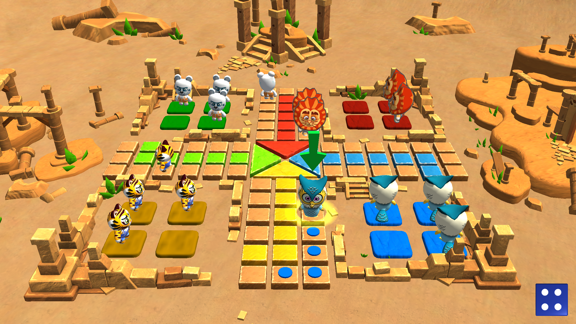 اسکرین شات 4 بازی Ludo 3D Multiplayer