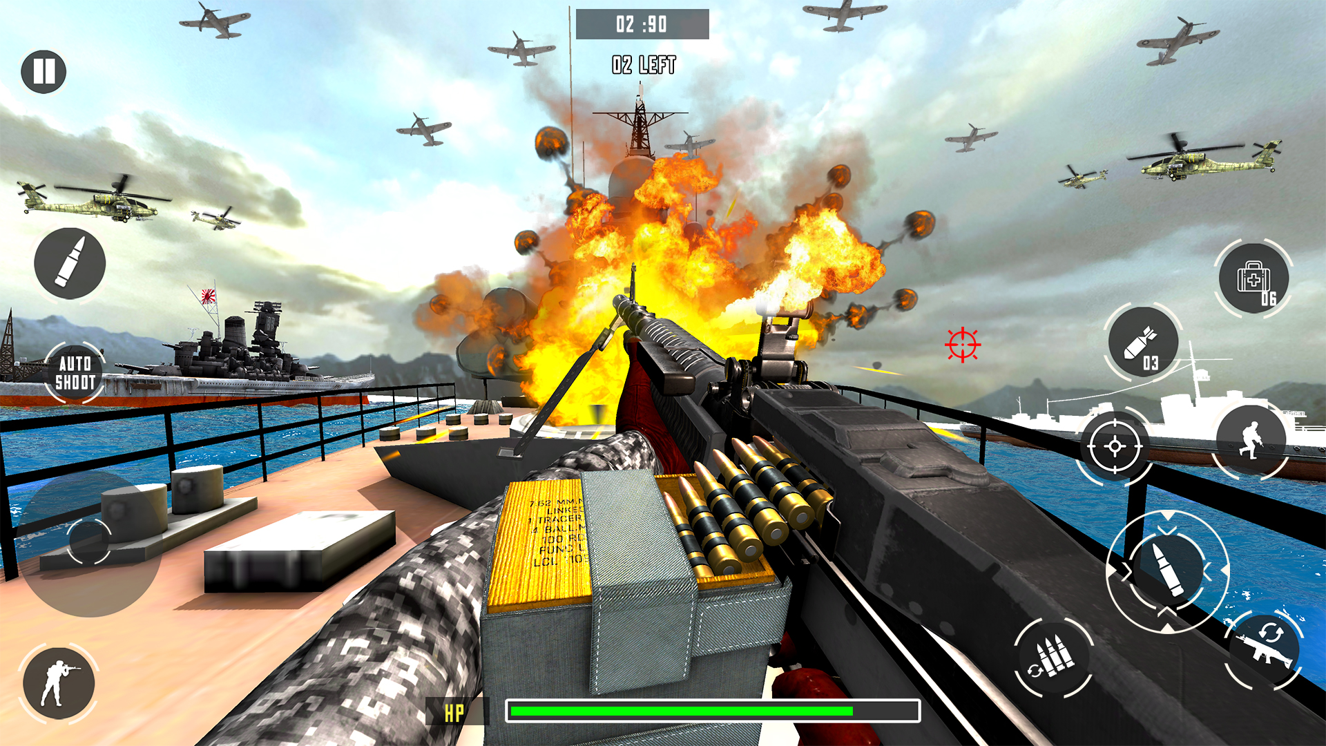 اسکرین شات 3 بازی Naval Warship Battle Gun Games