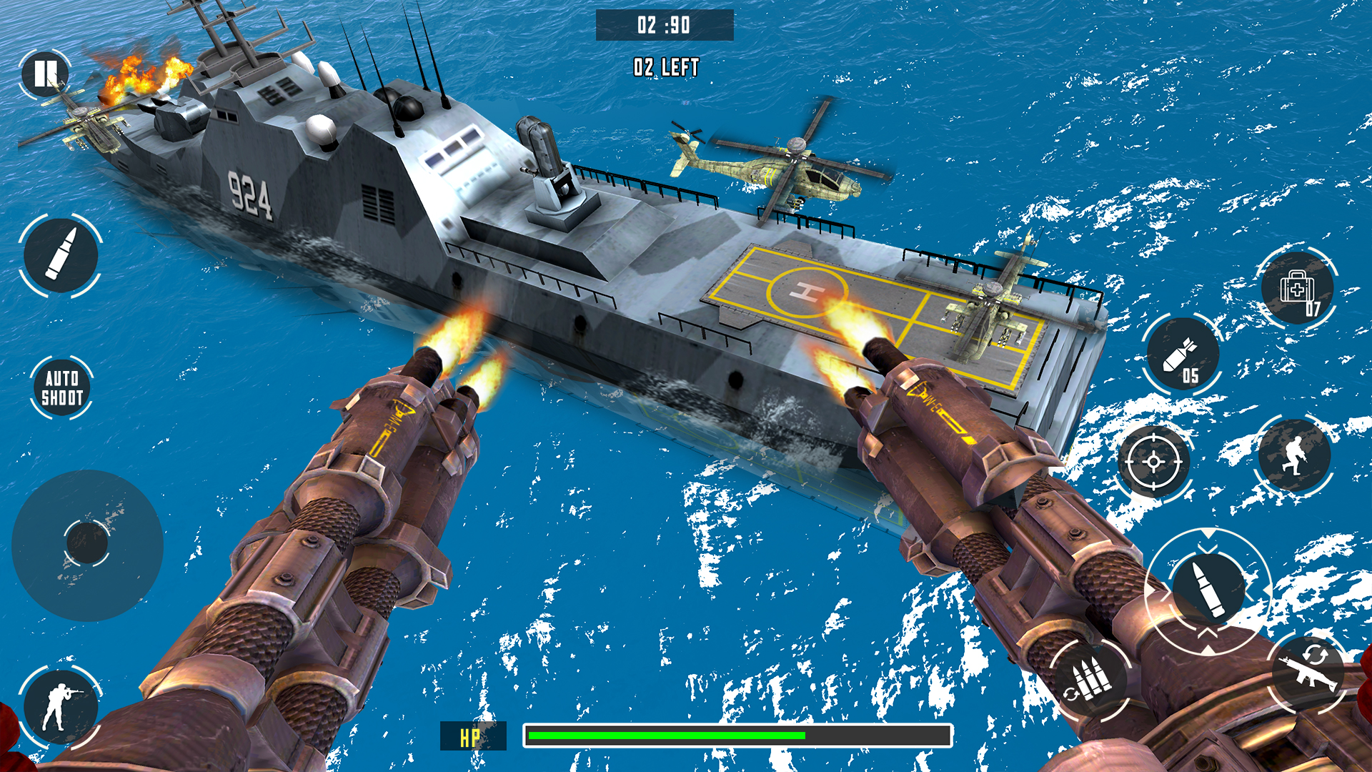 اسکرین شات 4 بازی Naval Warship Battle Gun Games
