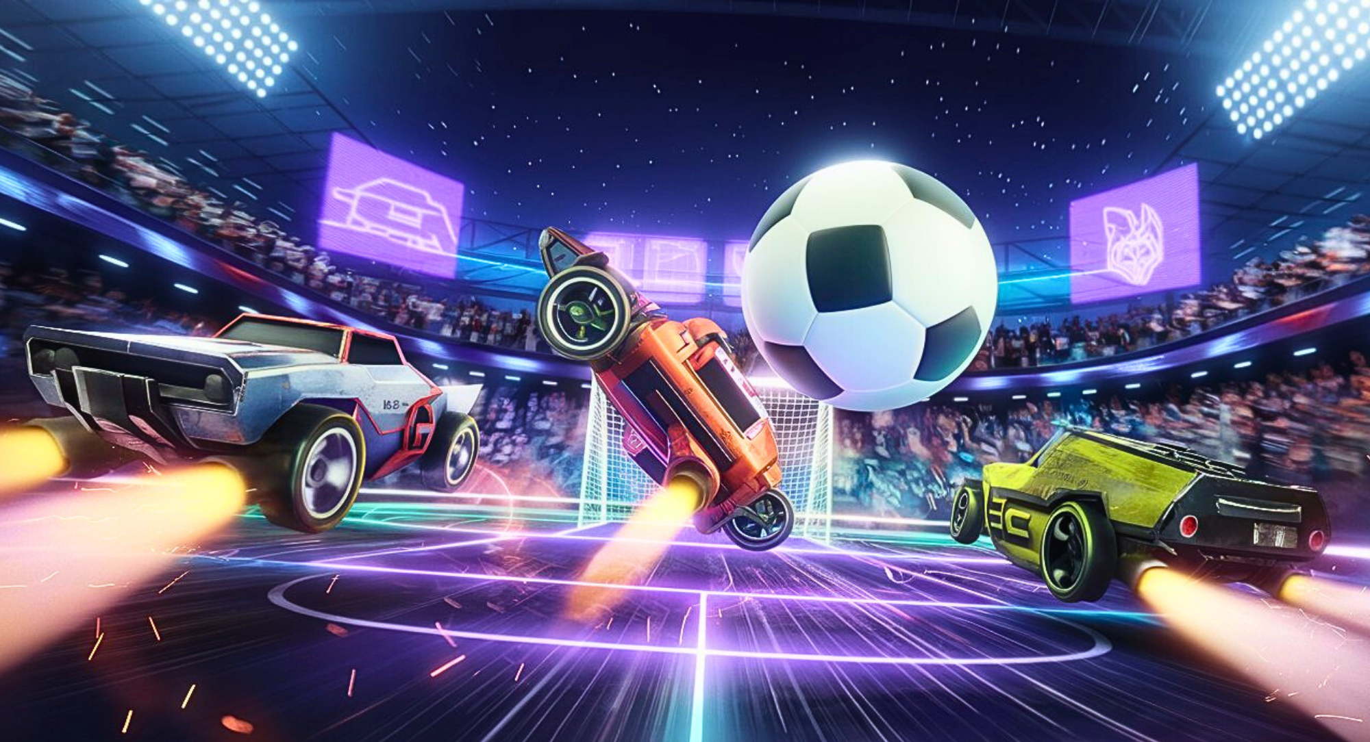 اسکرین شات 3 بازی Rocket Car Racing Games 3D