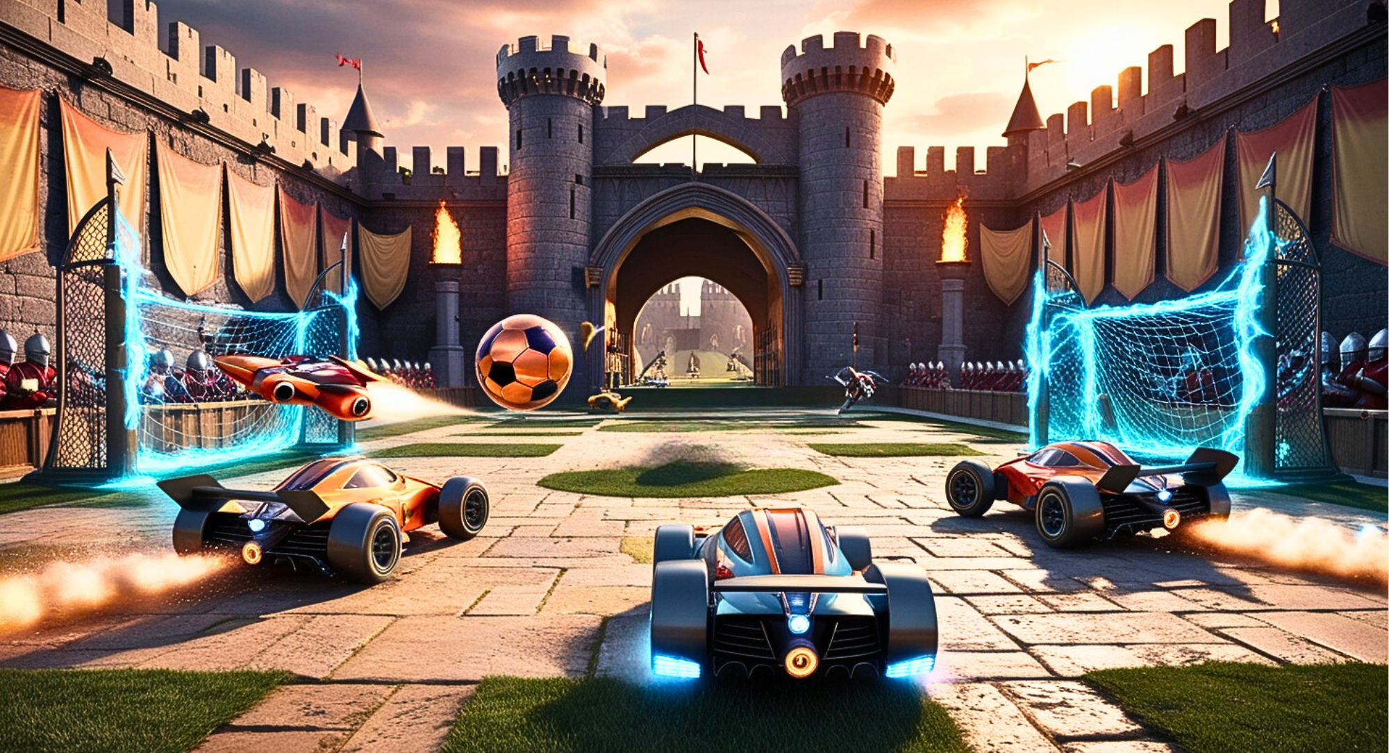 اسکرین شات 4 بازی Rocket Car Racing Games 3D