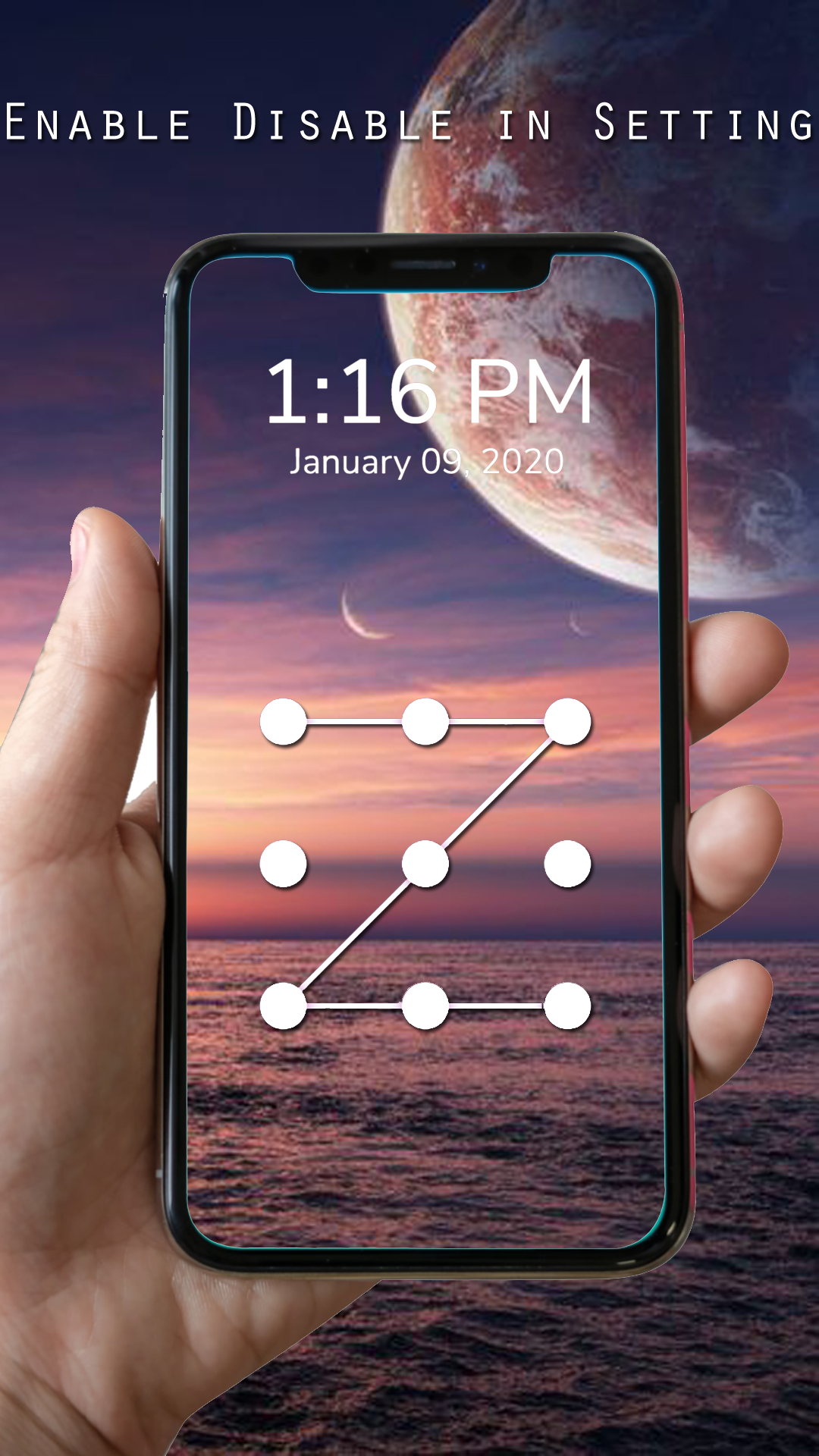 اسکرین شات 8 برنامه Pattern Lock Screen