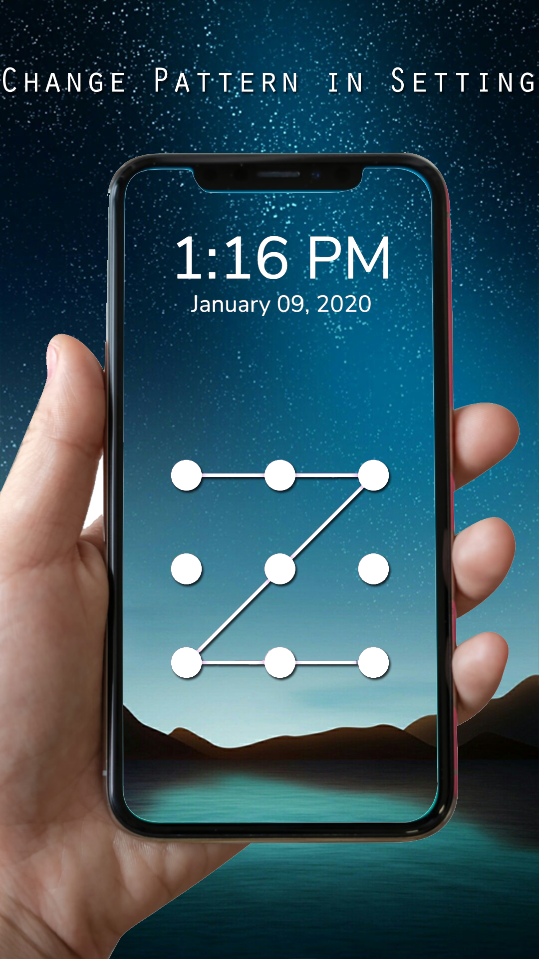 اسکرین شات 7 برنامه Pattern Lock Screen
