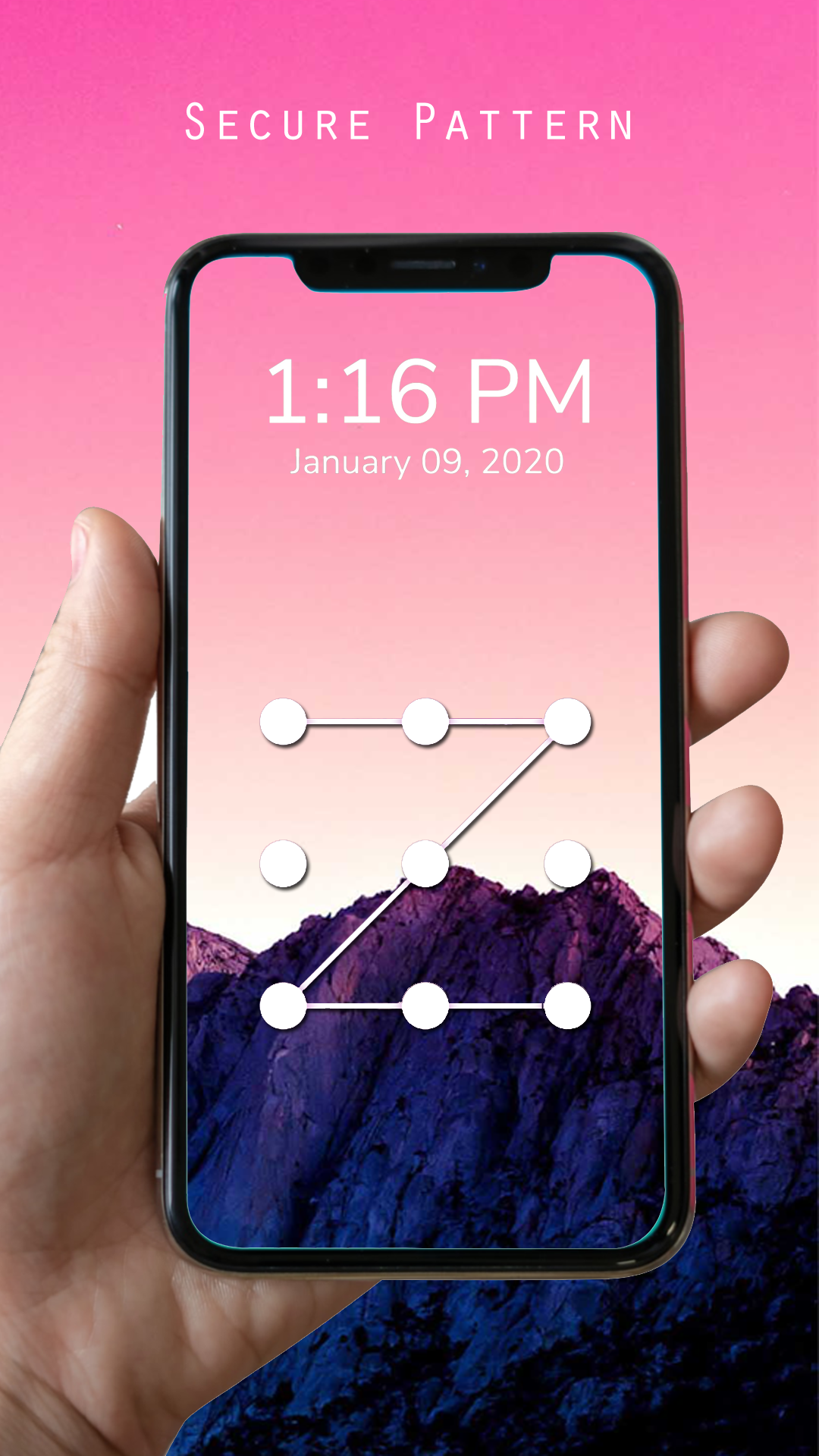 اسکرین شات 1 برنامه Pattern Lock Screen