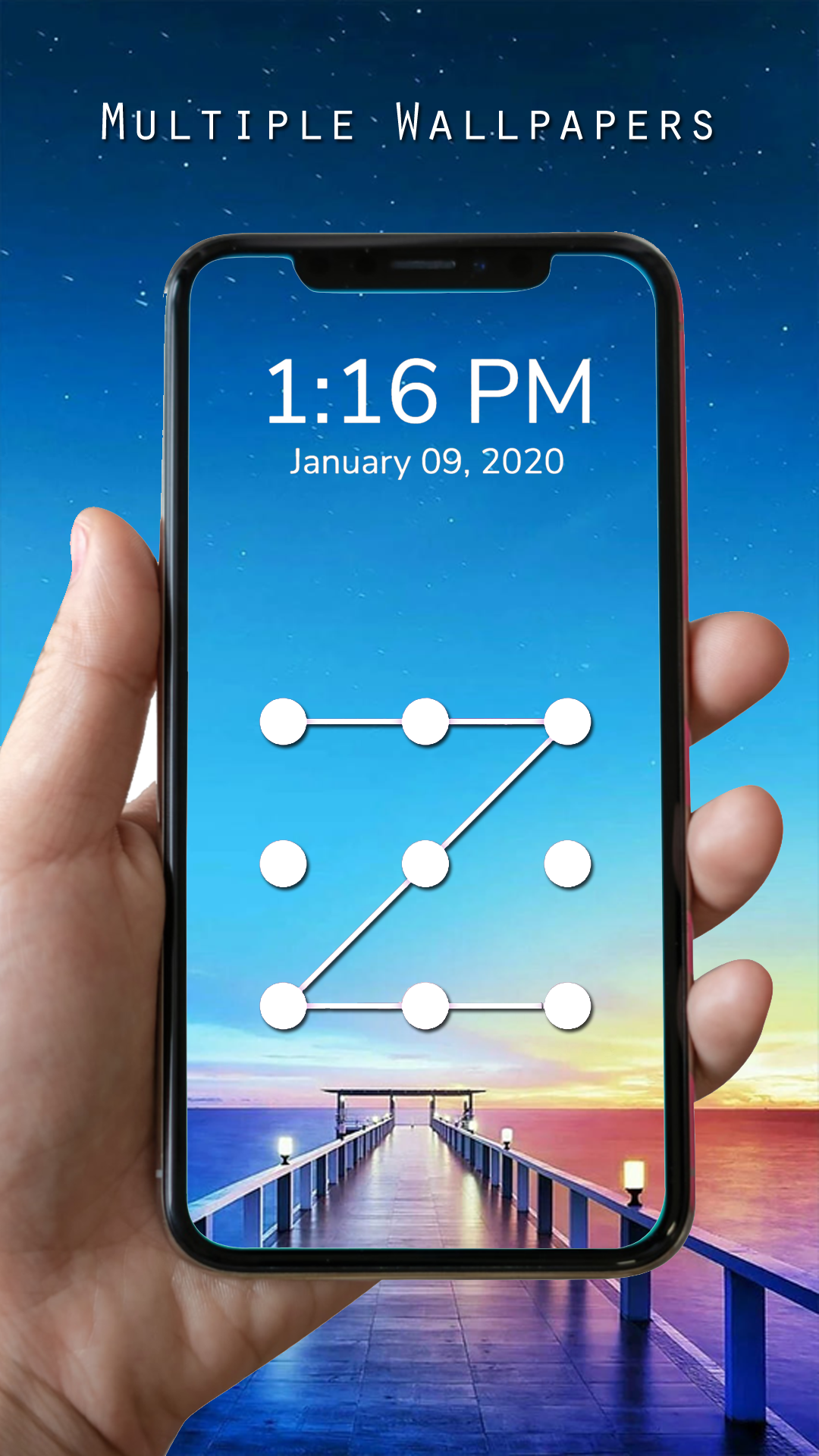اسکرین شات 4 برنامه Pattern Lock Screen