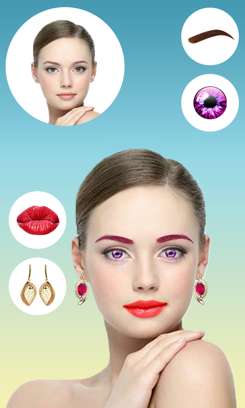 اسکرین شات 5 برنامه Face Makeup Beauty